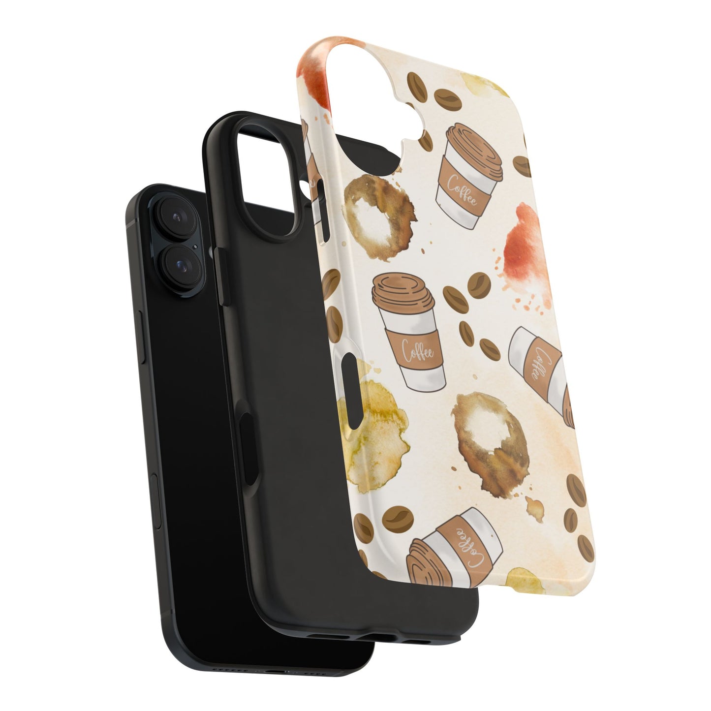 Cute, Trendy, Coffee Lover, Barista Tough Phone Cases for Iphone