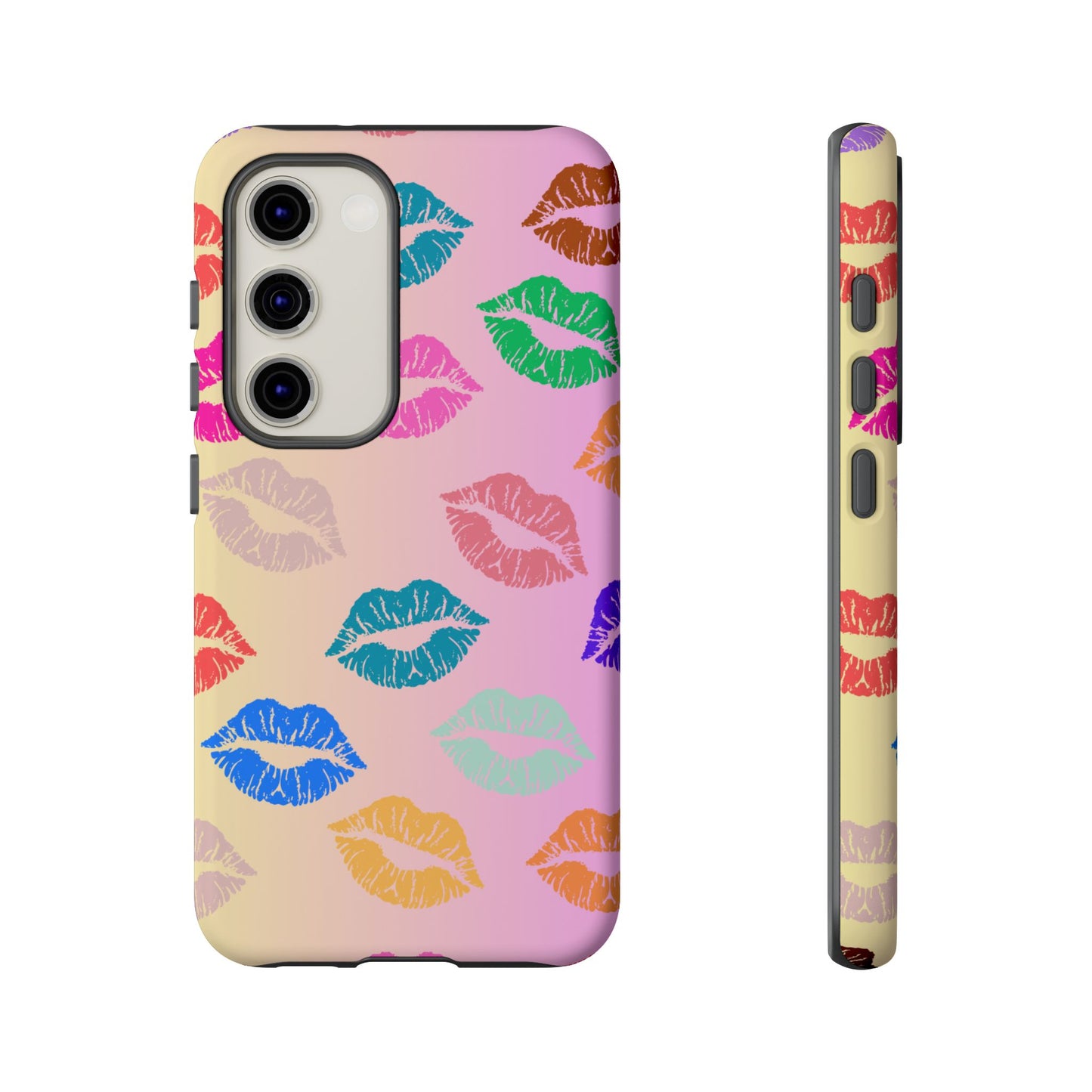 Kiss Print Tough Phone Cases Cute, Durable for Samsung