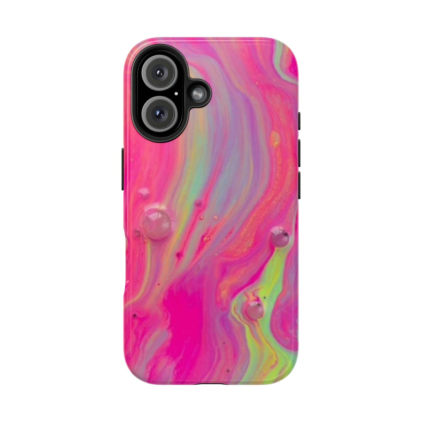 Colorful Swirl Futuristic Tough Phone Case, Stylish Durable Cover for Iphone