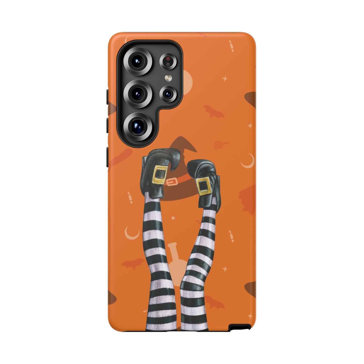 Halloween Phone Case, Spooky Design, Witch Legs for Samsung