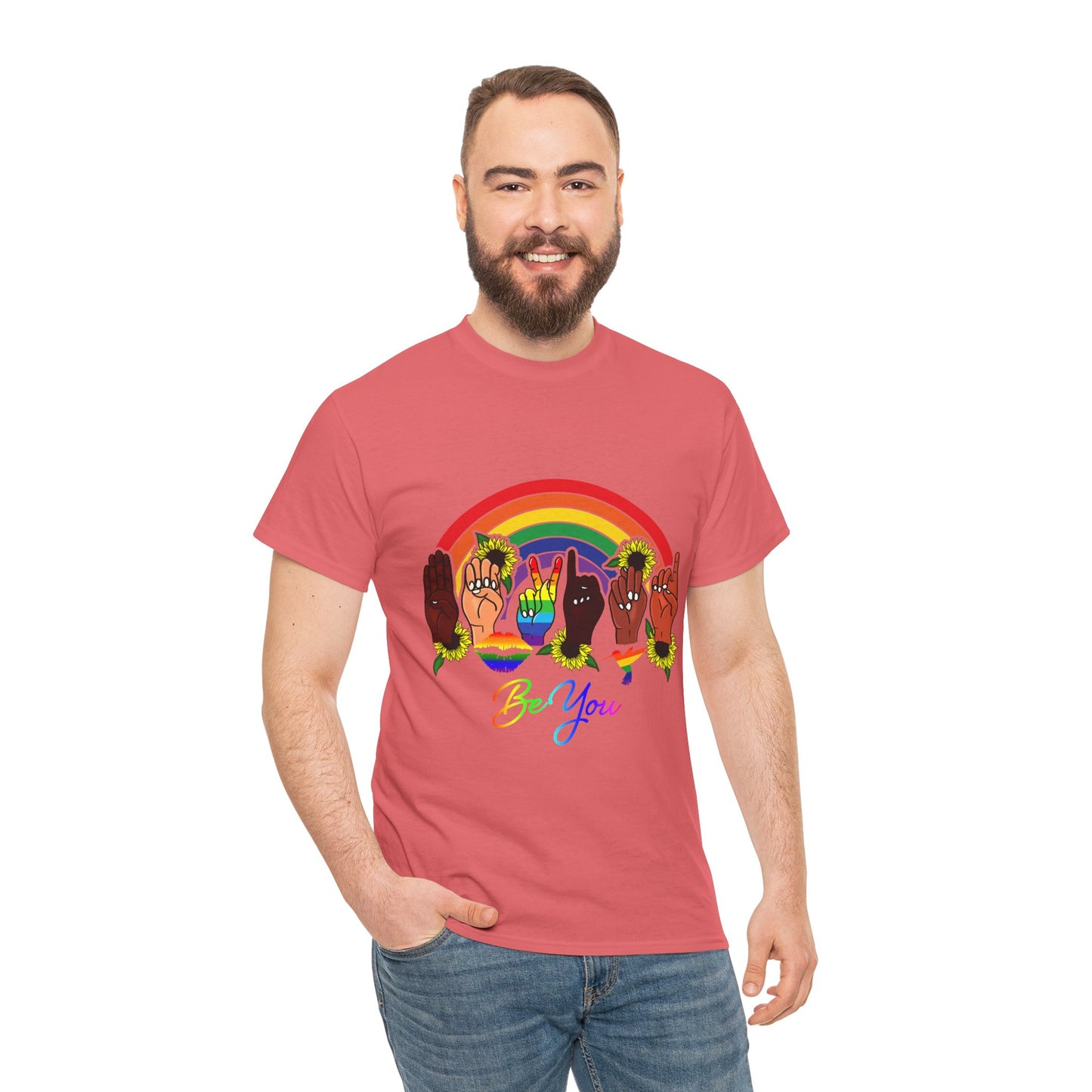 Be You Rainbow Hands Unisex Cotton Tee