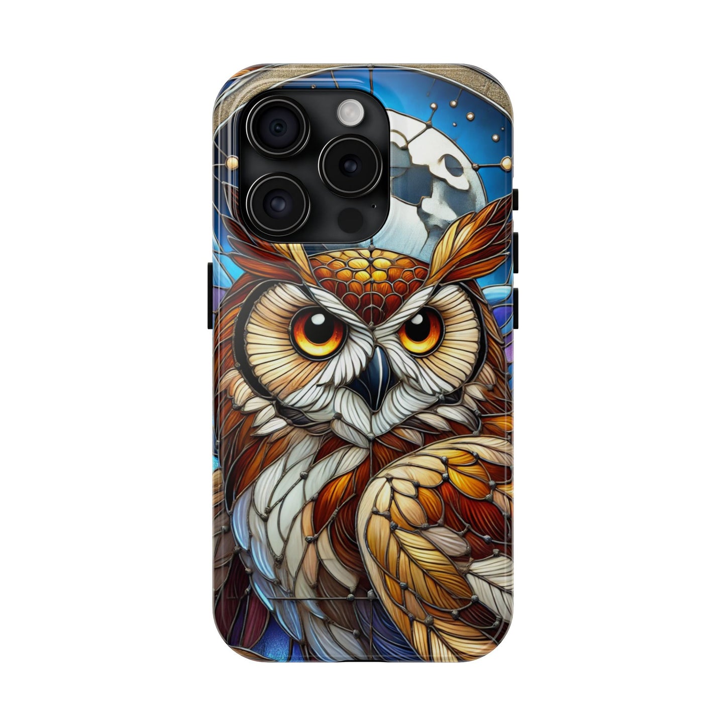 IPhone Case - Owl Stained Glass Design - Durable Protection