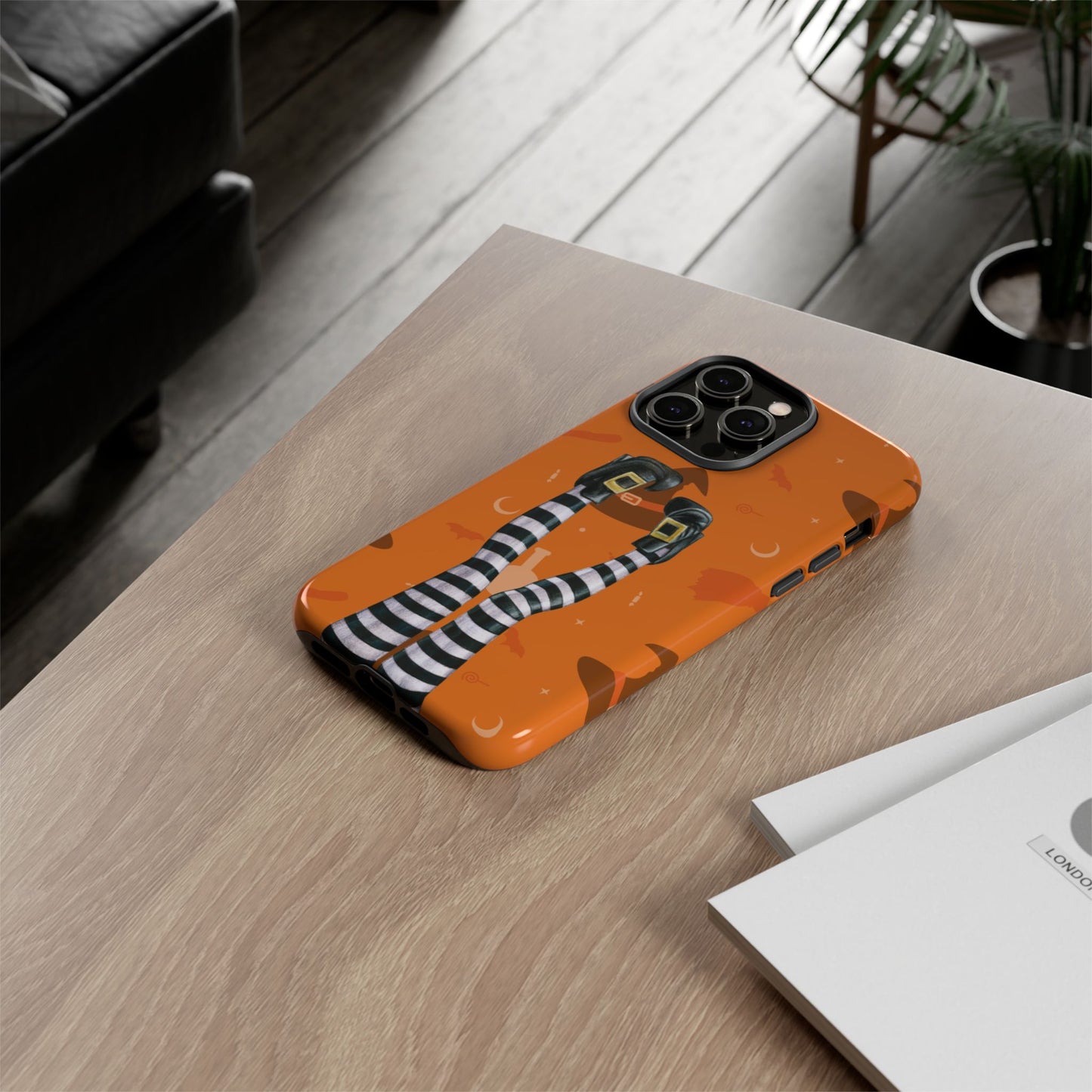 Halloween Phone Case, Spooky Design, Witch Legs for Iphone