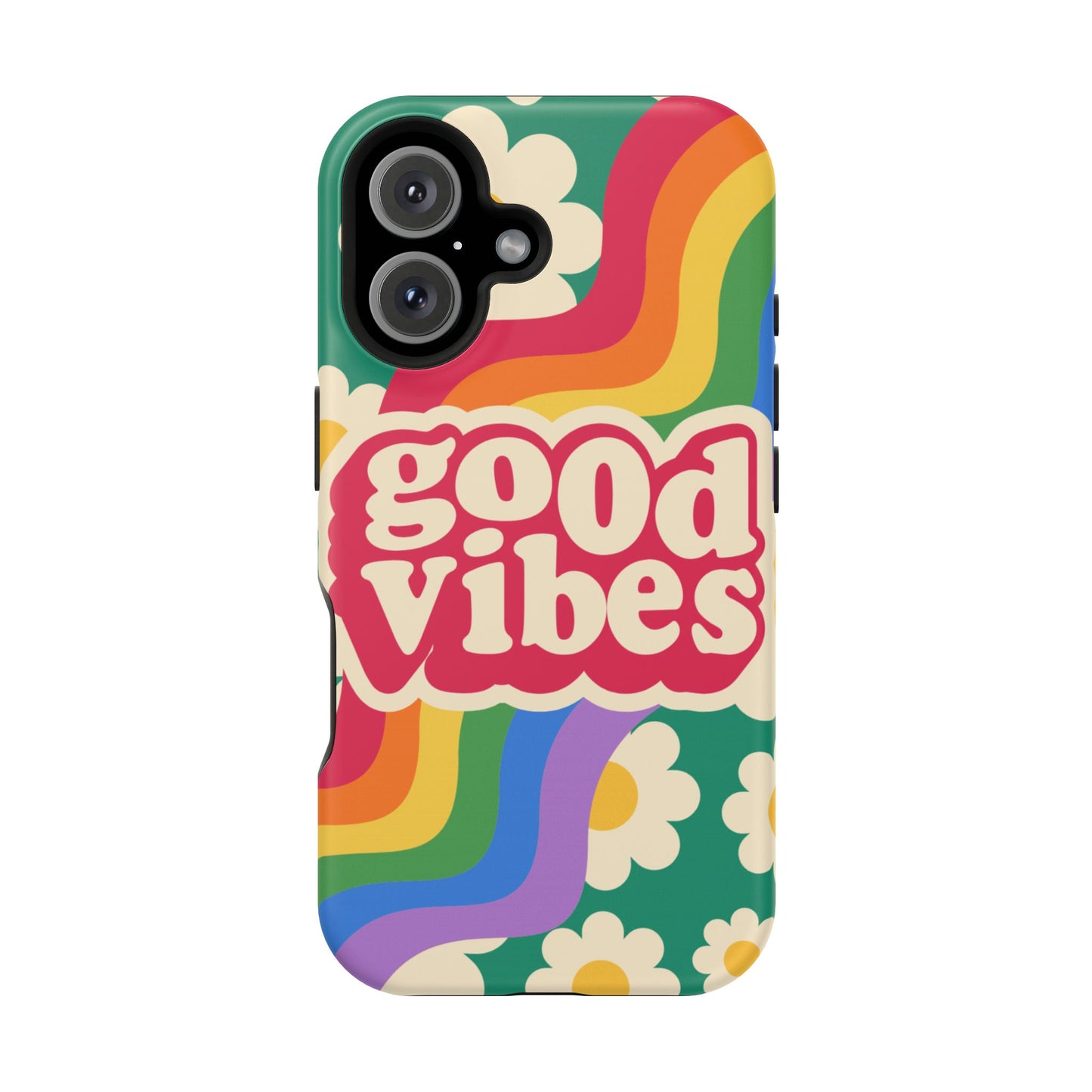 Good Vibes MAGNETIC Tough Phone Cases, Colorful, Cheerful Phone Protection, Gifts for Friends
