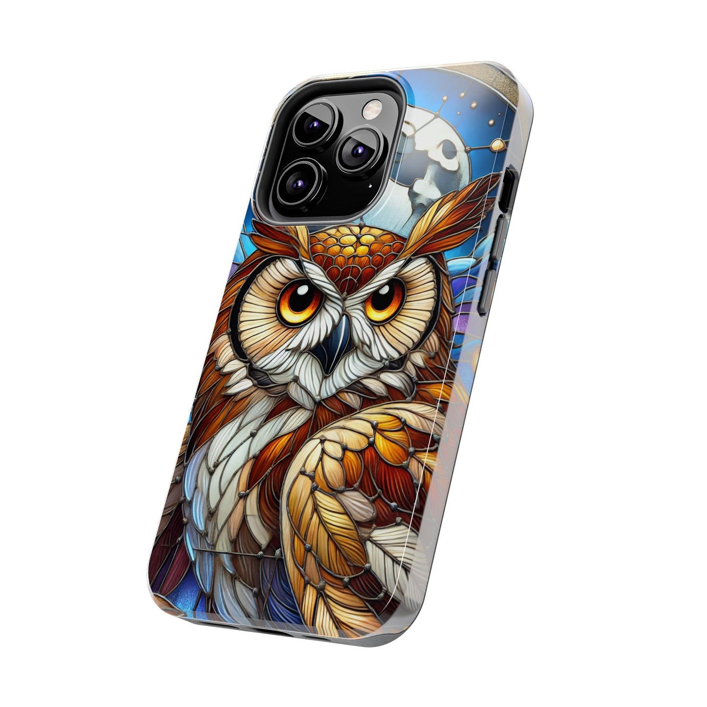 IPhone Case - Owl Stained Glass Design - Durable Protection