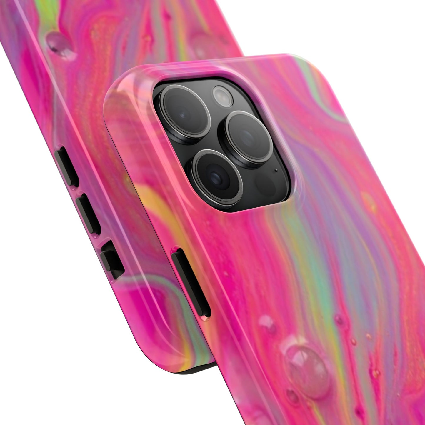 Colorful Swirl Futuristic Tough Phone Case, Stylish Durable Cover for Iphone