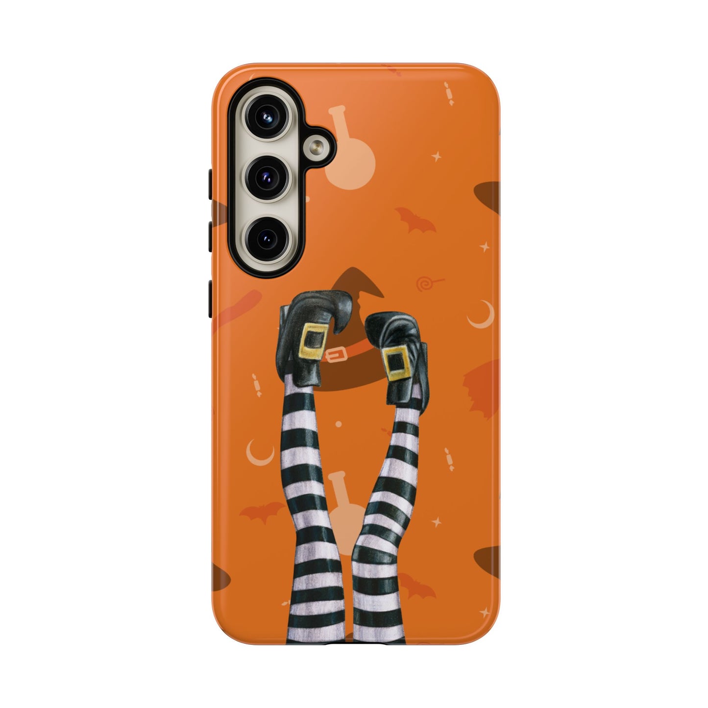 Halloween Phone Case, Spooky Design, Witch Legs for Samsung