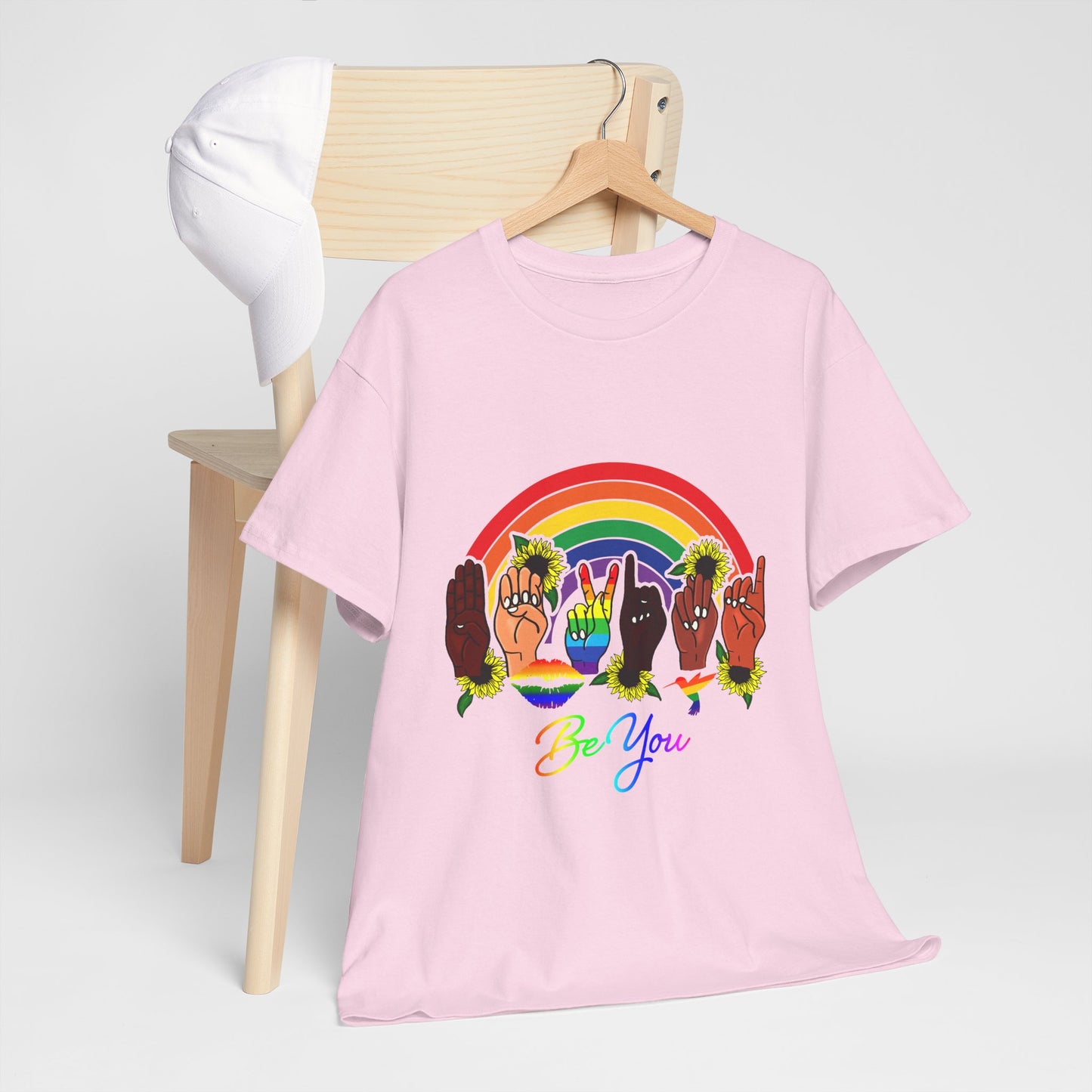 Be You Rainbow Hands Unisex Cotton Tee