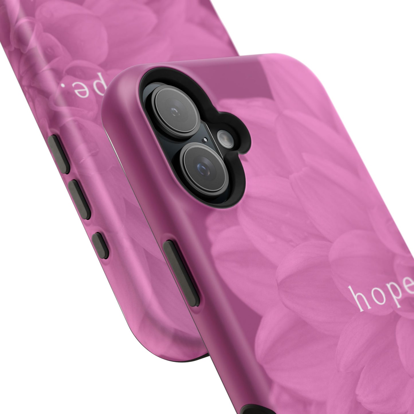 Hopeful, Inspirational Pink Flower Design Phone Case