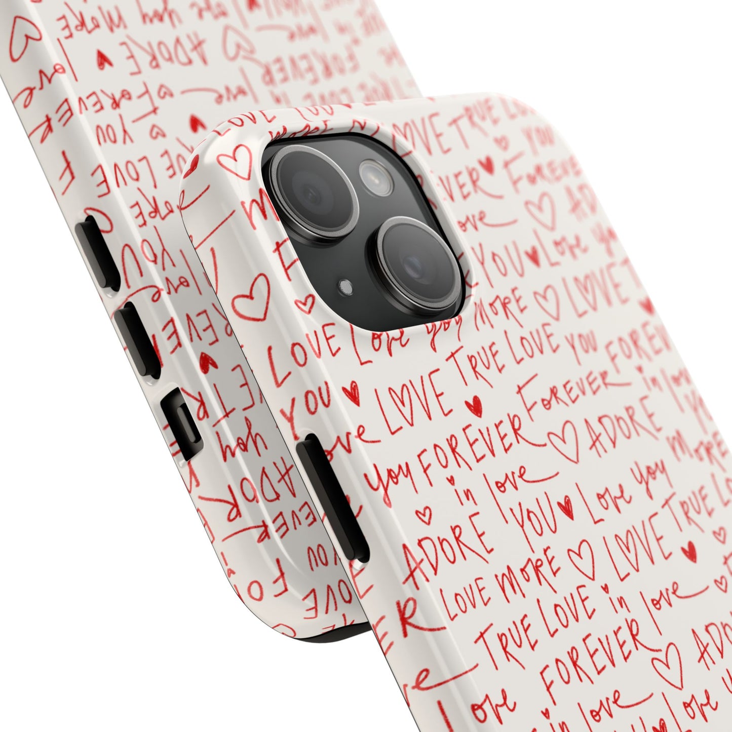 Love Hearts Tough Case for iPhone, Cute Heart Design, Adore You Case, True Love Protection