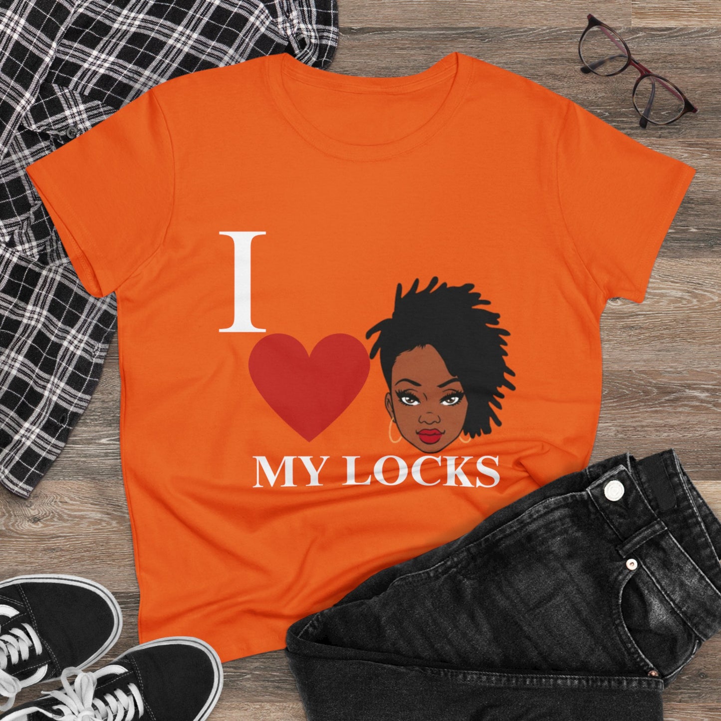 Women's Cotton Tee - Natural Hair Celebration Tee - Celebrate Natural Hair