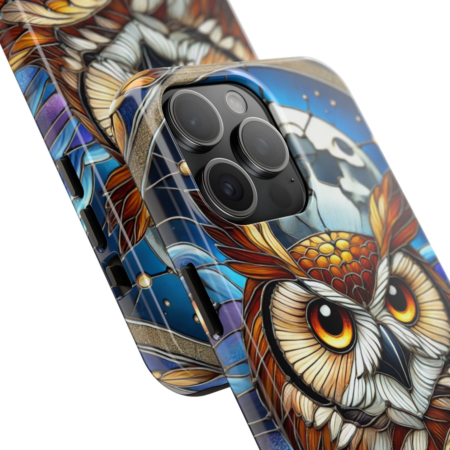 IPhone Case - Owl Stained Glass Design - Durable Protection