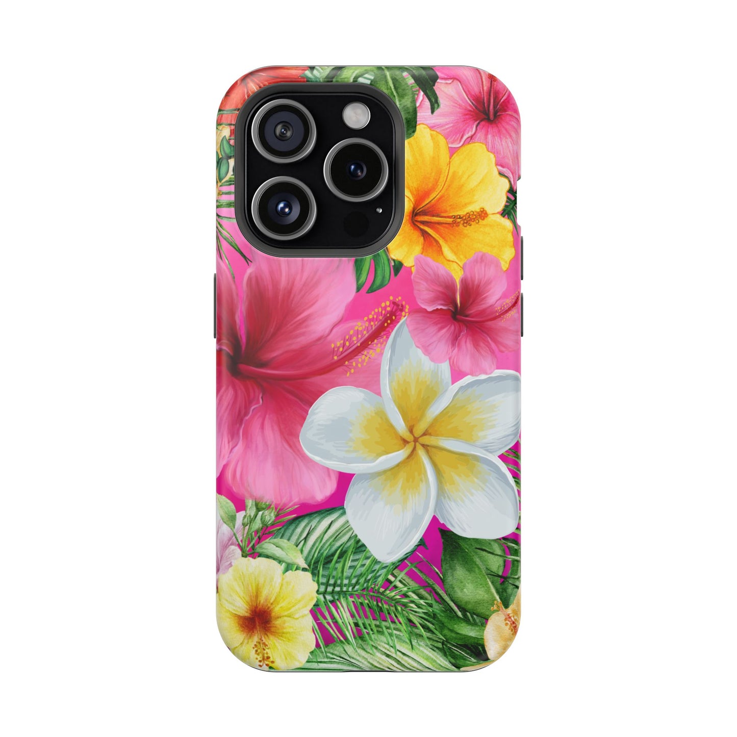 Tropical Floral MAGNETIC Phone Case - Tough, Durable, Chic Protection, Summer Vibes, Gift for Her