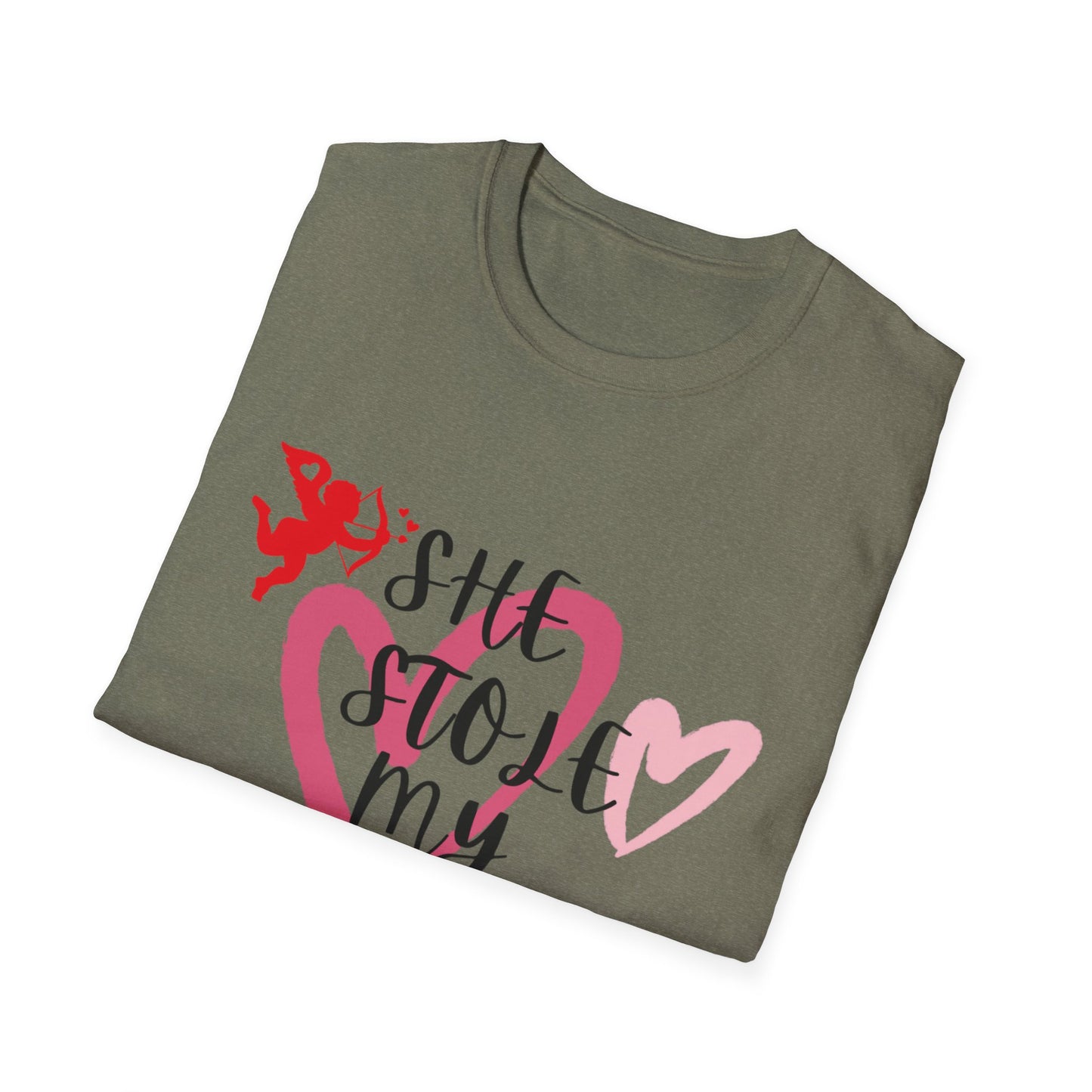 SHe Stole My Heart Unisex T-Shirt - Cute Valentine’s Day Couple Shift