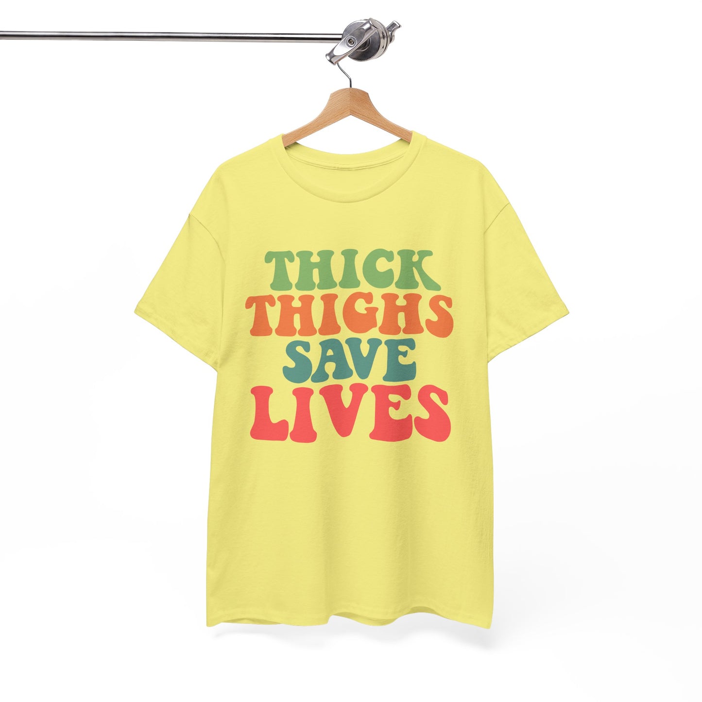 Thick Thighs Save Lives Unisex Heavy Cotton Tee