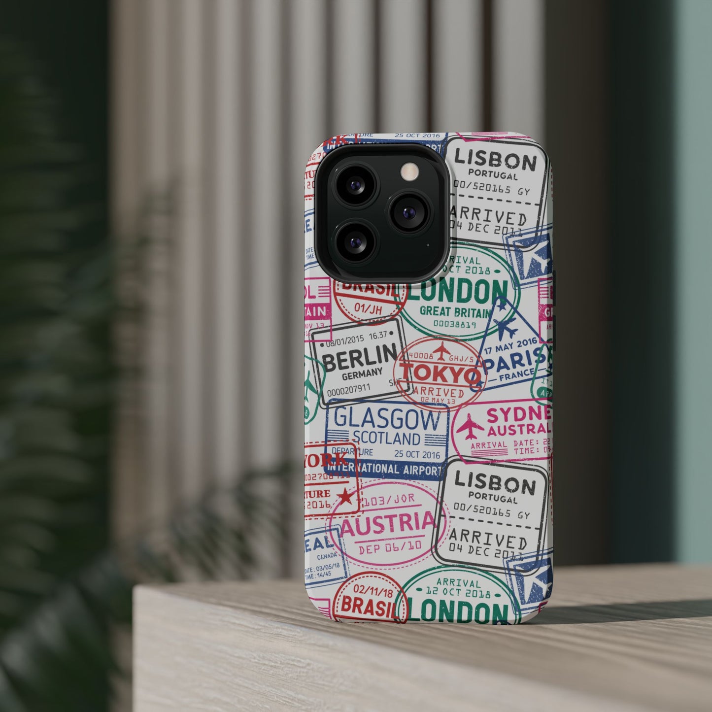 Travel-Inspired, Passport, Travelers, Adventure Stamp, Unique MAGNETIC Phone Case