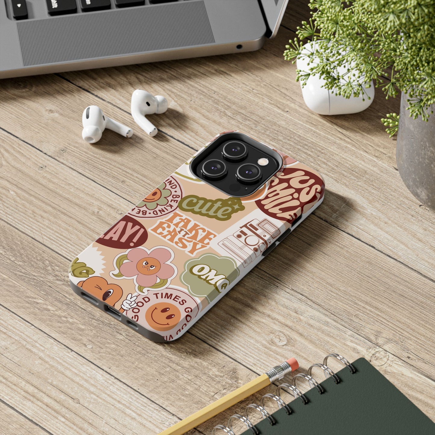 Vibrant, Positive Affirmation Sticker Phone Cases, Cute for Teens, Fun Ideas, Everyday Use