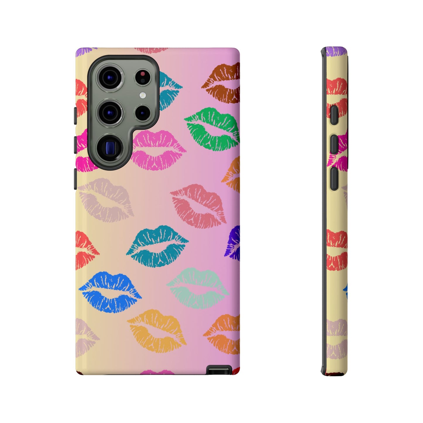 Kiss Print Tough Phone Cases Cute, Durable for Samsung