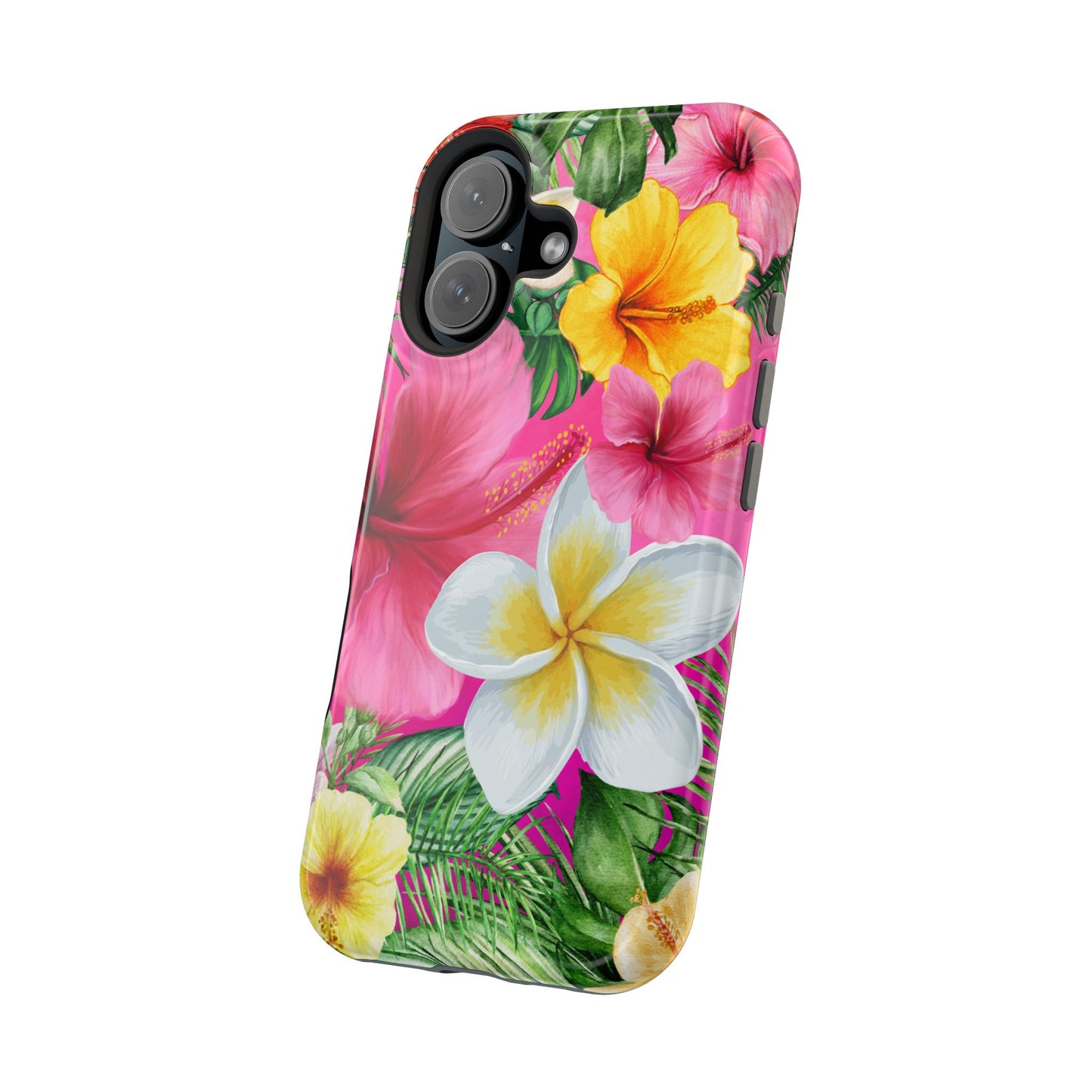 Tropical Floral MAGNETIC Phone Case - Tough, Durable, Chic Protection, Summer Vibes, Gift for Her