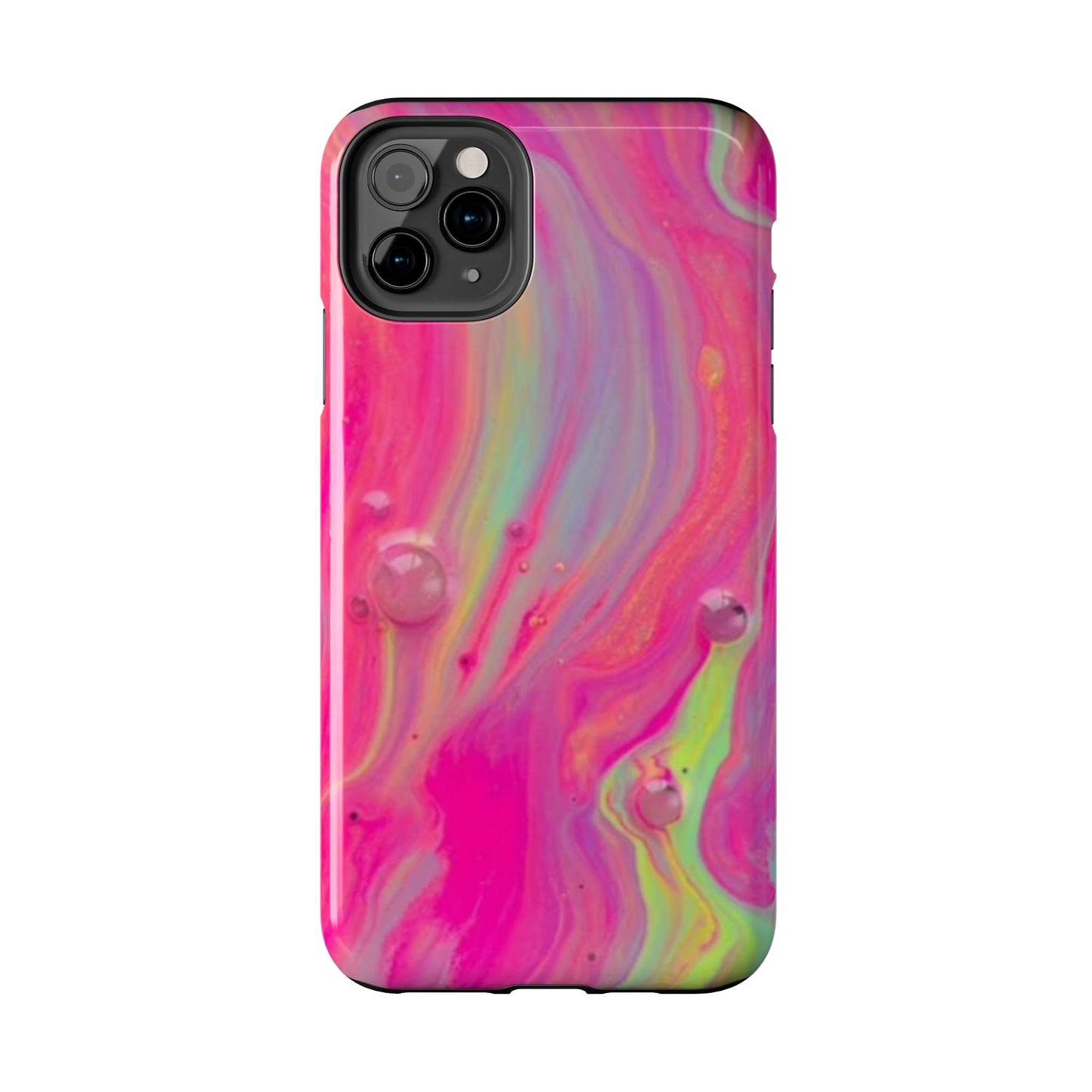 Colorful Swirl Futuristic Tough Phone Case, Stylish Durable Cover for Iphone