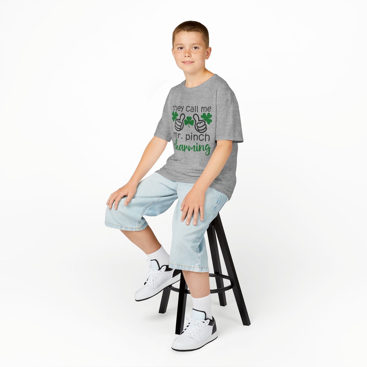 St. Patrick's Day Kids Tee - 'They Call Me Mr. Pinch Charming'
