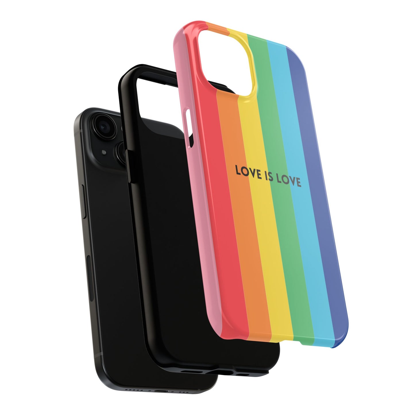 LOVE IS LOVE Colorful Love, Pride Tough Phone Case