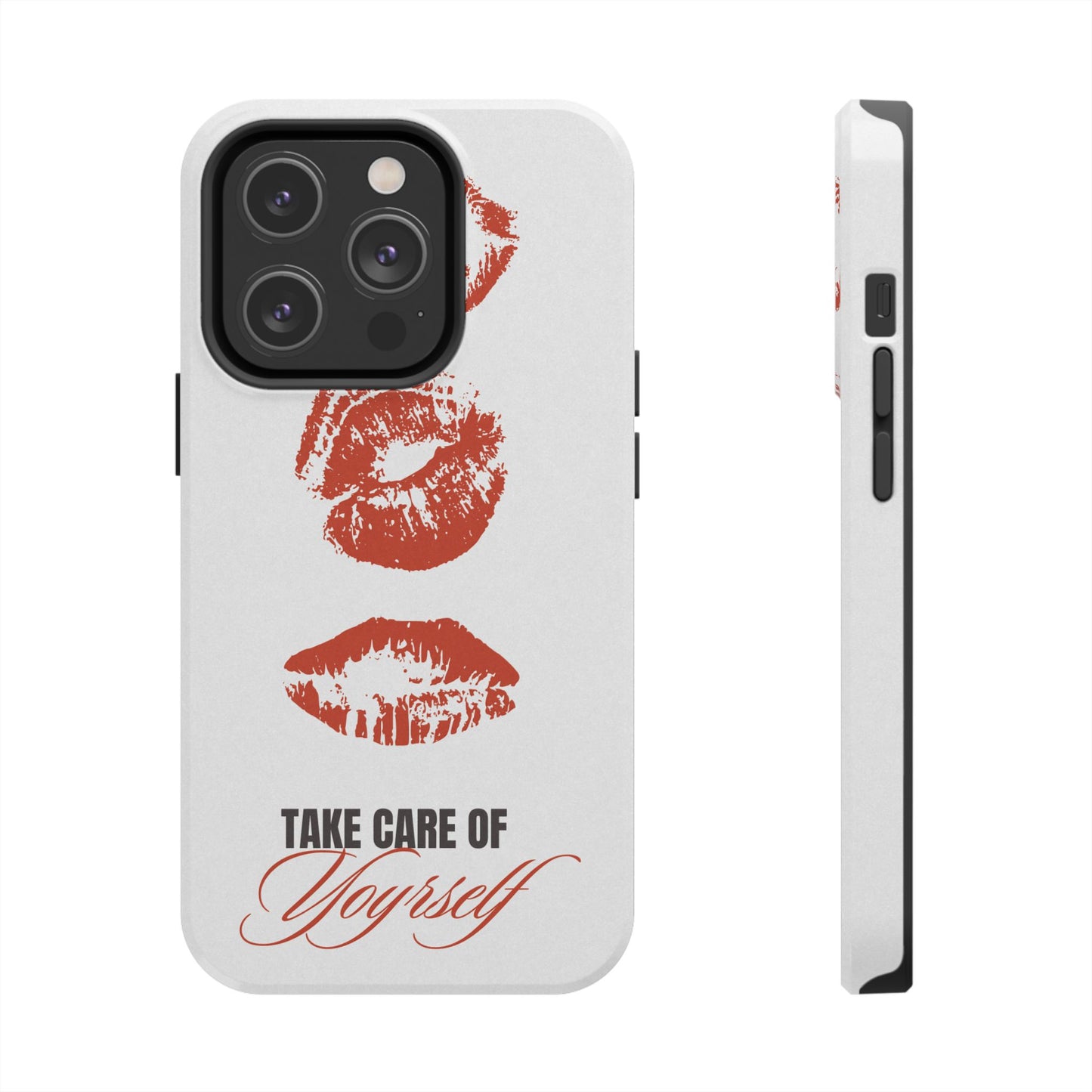 Kiss Print, Chic. Tough Phone Case