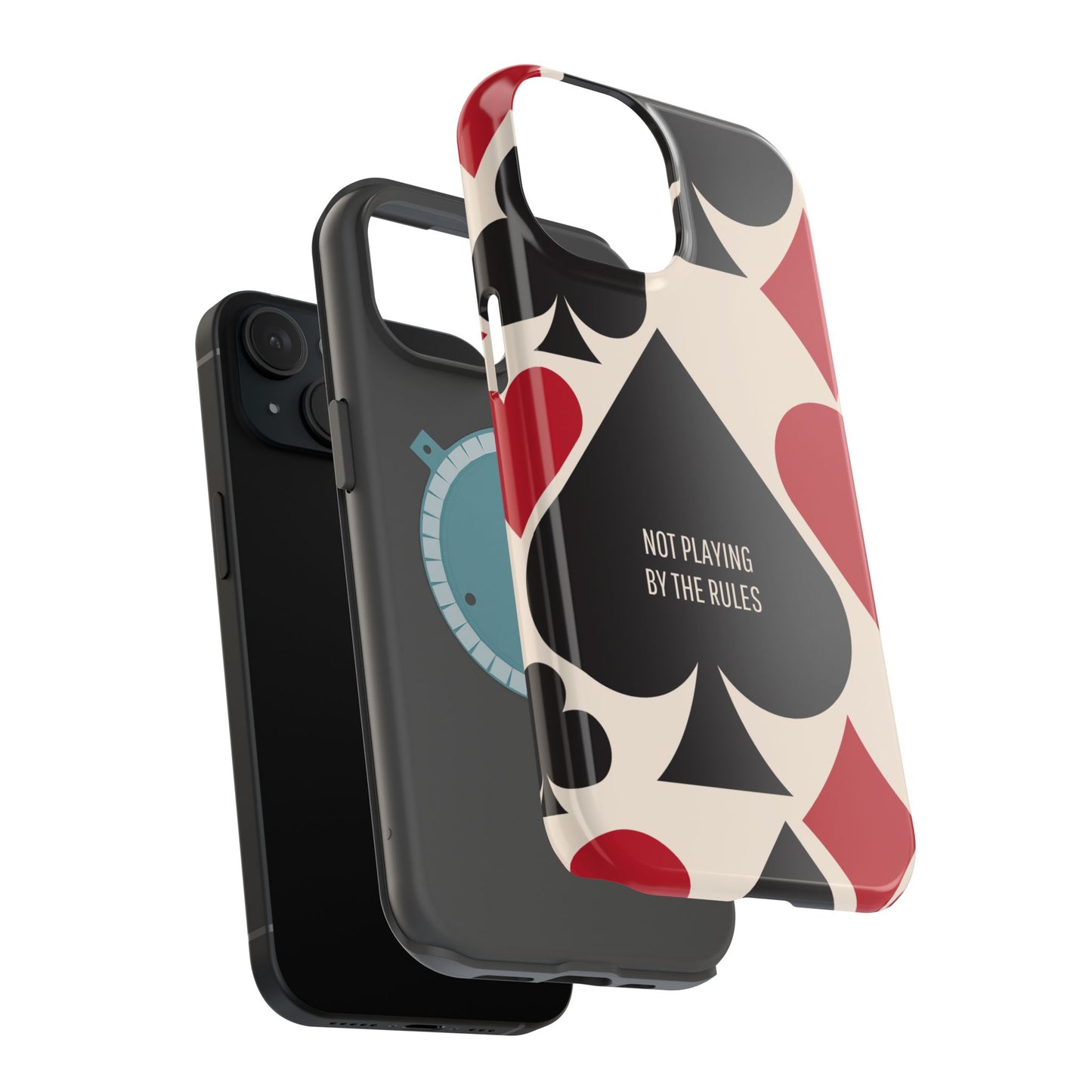 Bold Playing Card Tough Phone Case - Not Playing by the Rules for Iphone