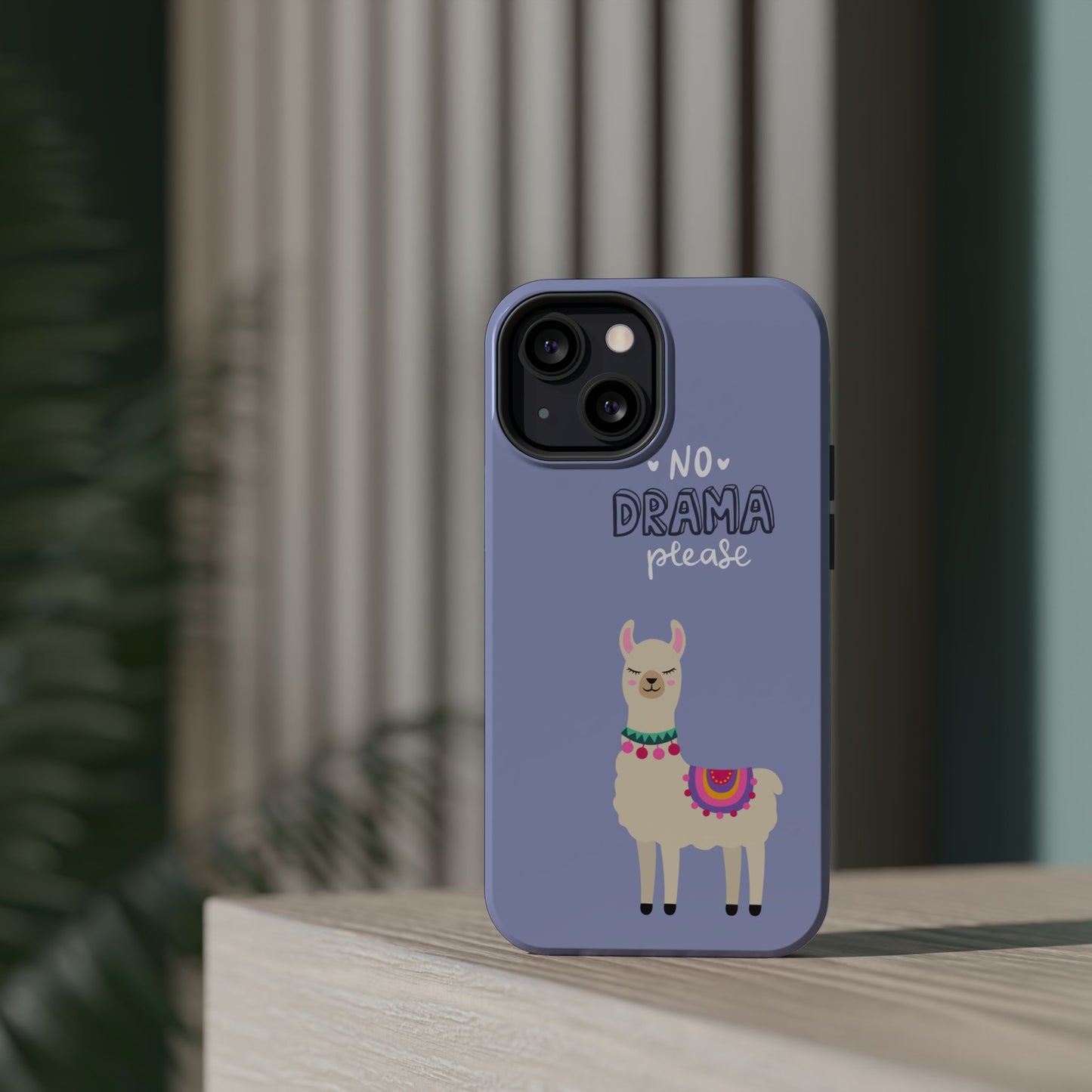 Cute Llama - No Drama MAGNETIC Tough Phone Case