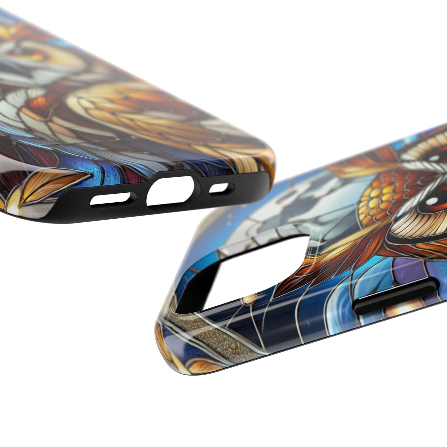 IPhone Case - Owl Stained Glass Design - Durable Protection