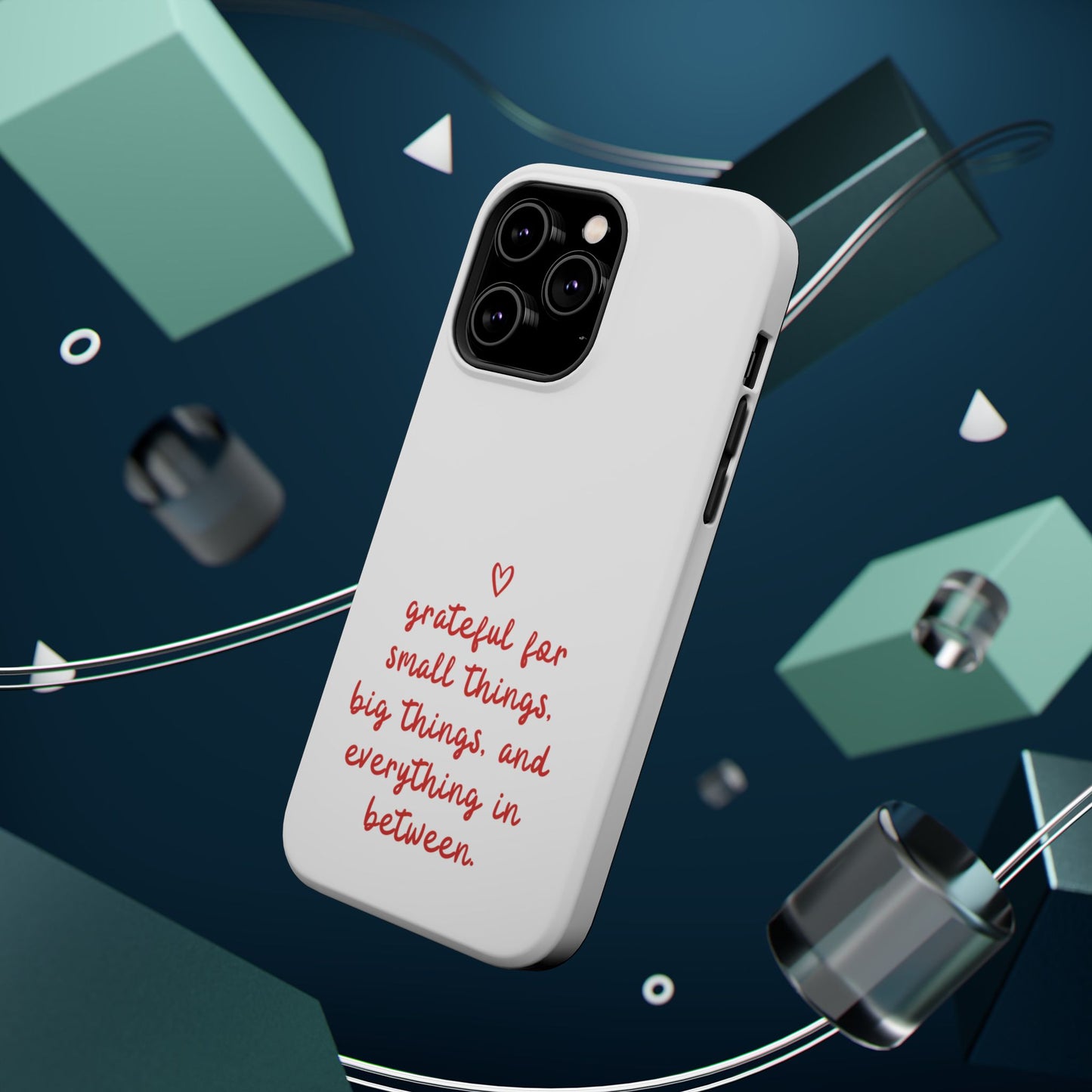 Grateful Small Things Magnetic Phone Case, Inspirational Phone Cover, Unique Gift, Everyday Reminder, Custom Tough Cases, Phone Protection