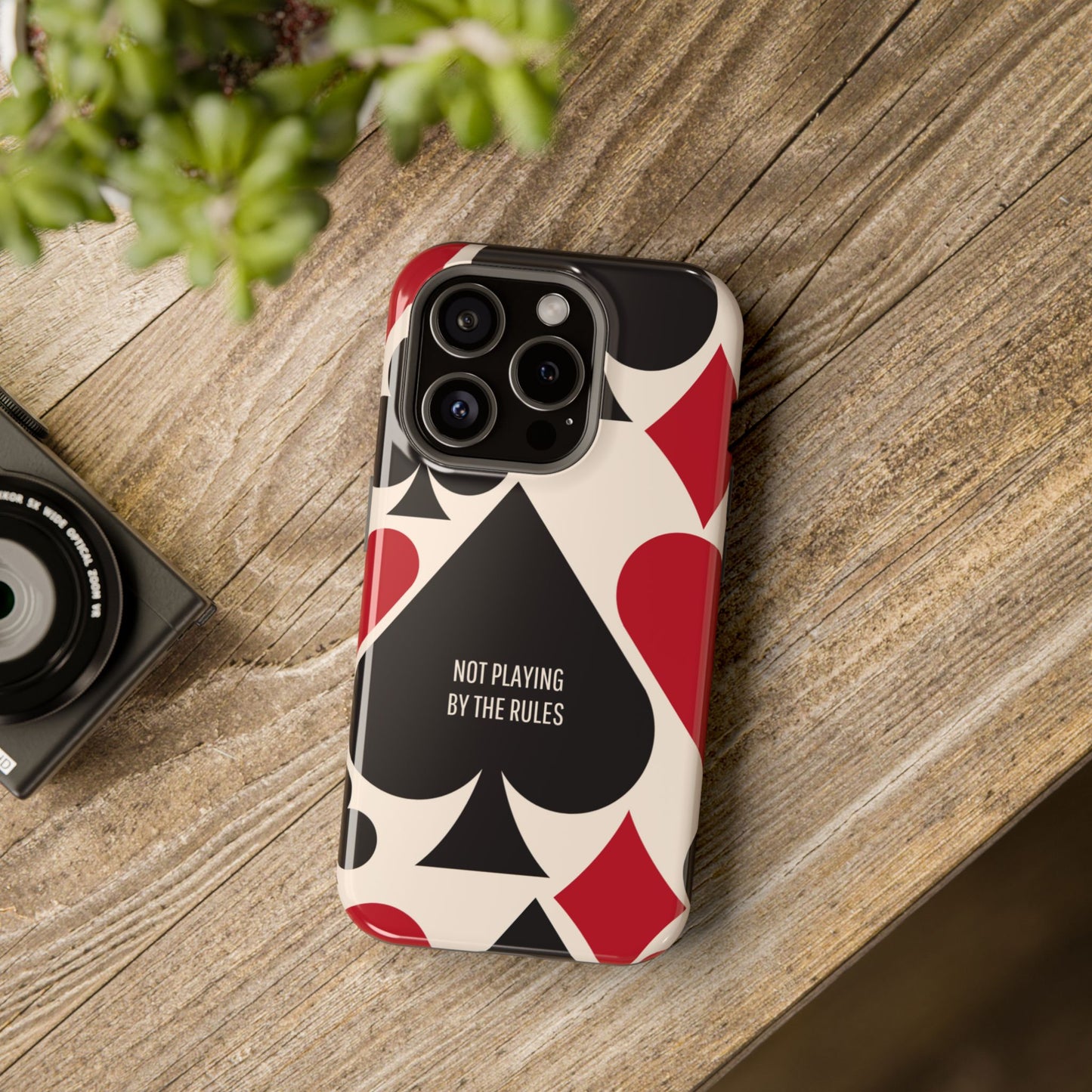 Bold Playing Card Tough Phone Case - Not Playing by the Rules for Iphone