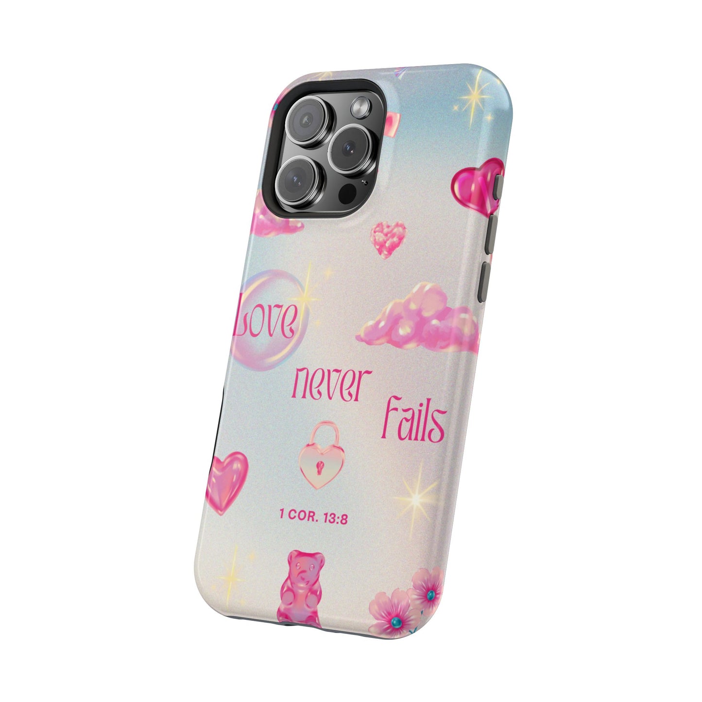 Love Never Fails Bible Verse Tough MAGNETIC Phone Case