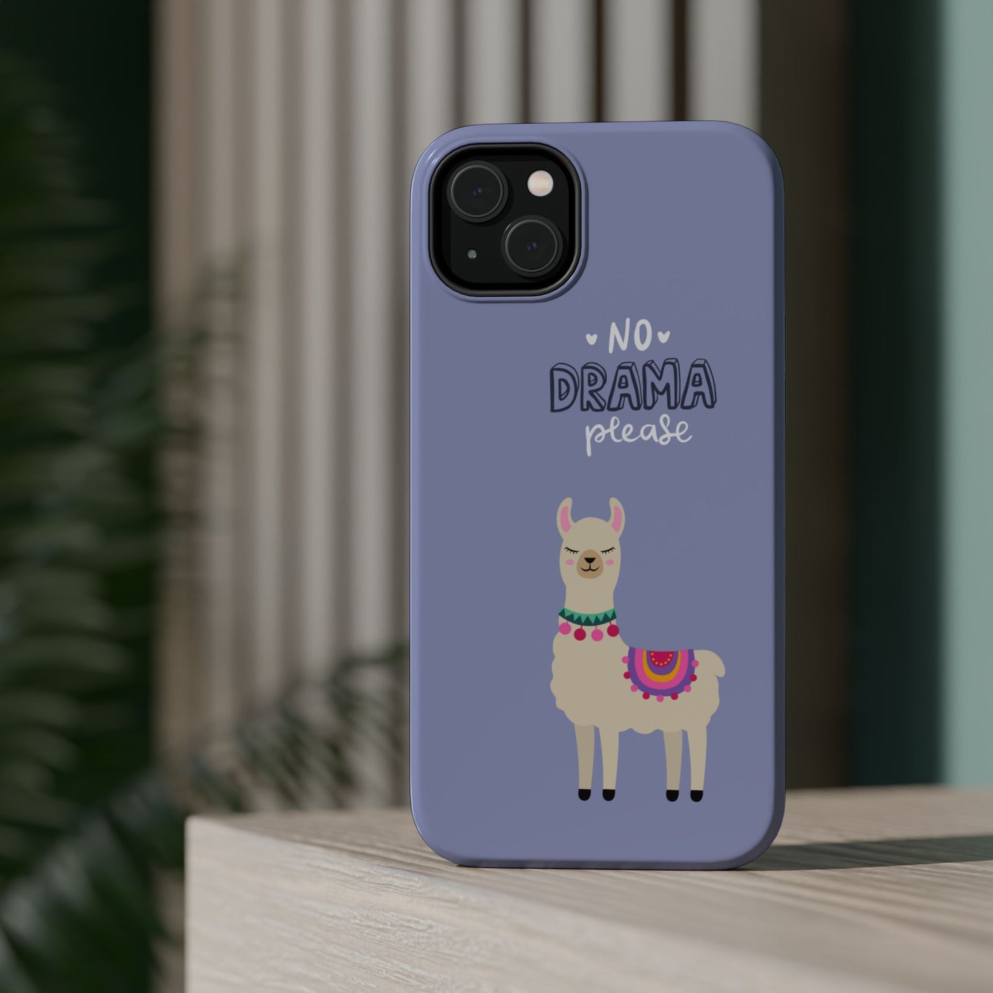 Cute Llama - No Drama MAGNETIC Tough Phone Case