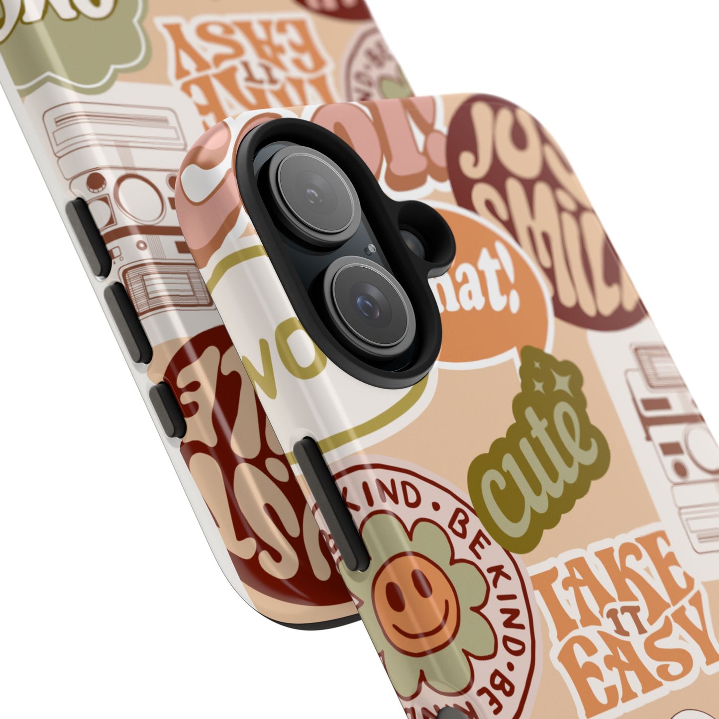 Vibrant, Positive Affirmation Sticker Phone Cases, Cute for Teens, Fun Ideas, Everyday Use