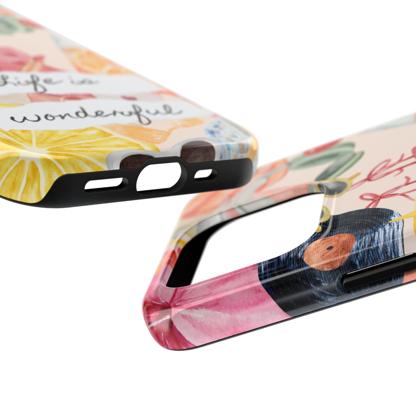 Life is Wonderful, Stylish Phone Cover, Cute Phone Accessory, Gift for Her, Summer Vibe Phone Case