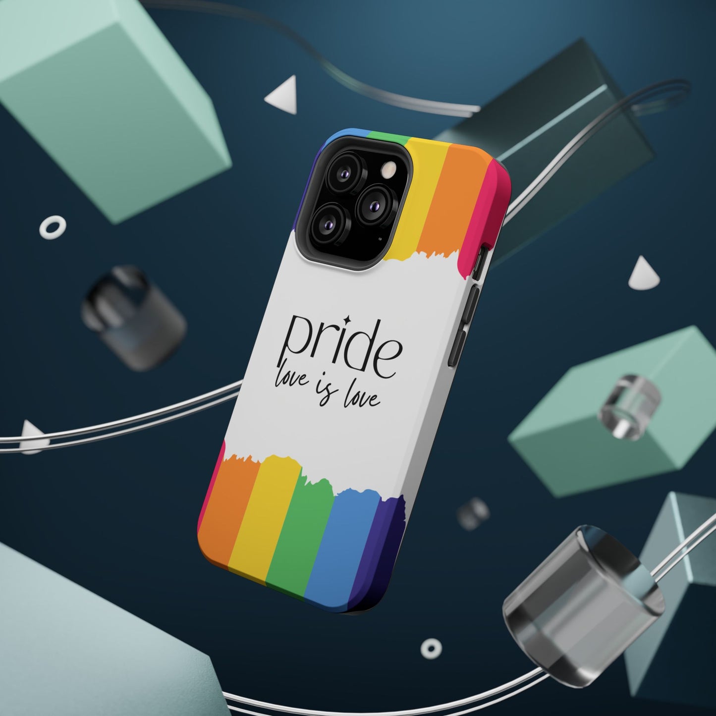 Pride - Love is Love, LGBTQ+, Rainbow Tough Phone Case