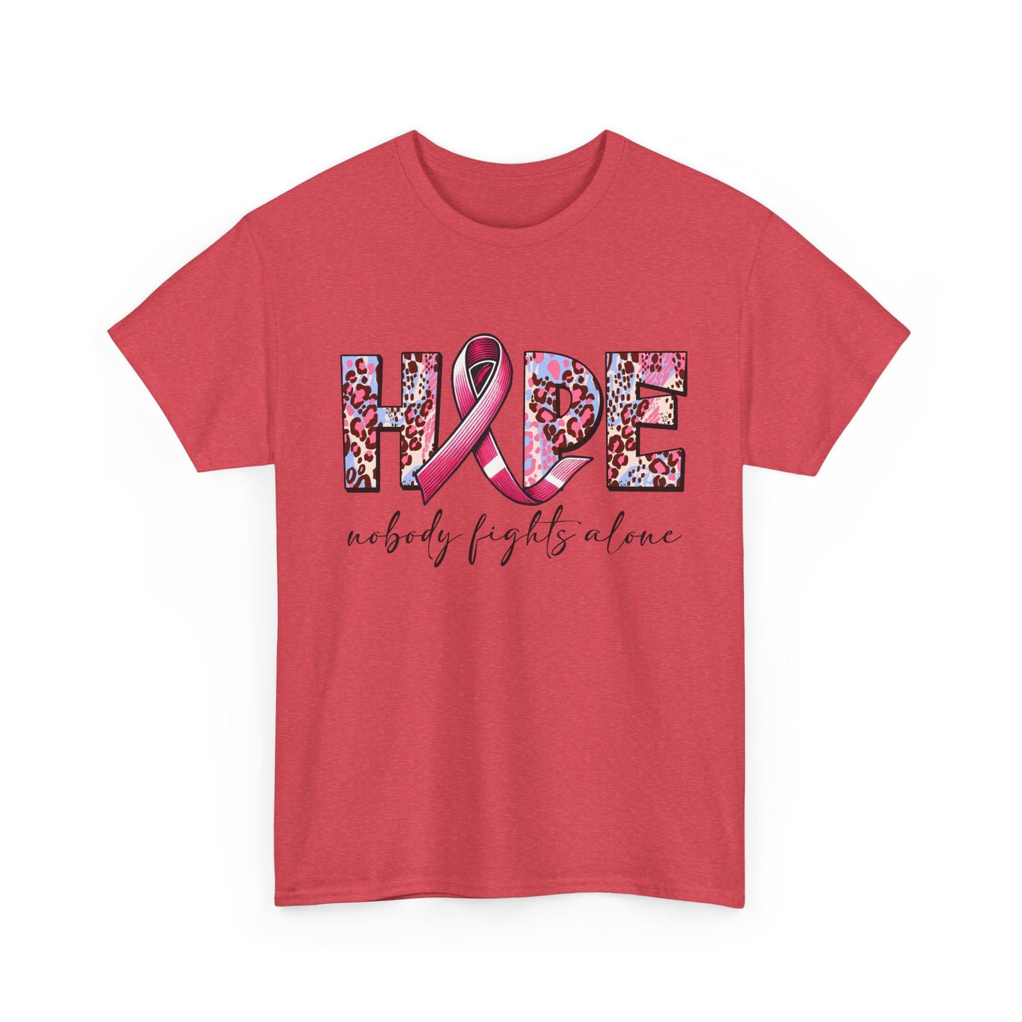 Hope & Support Unisex Tee - Nobody Fights Alone