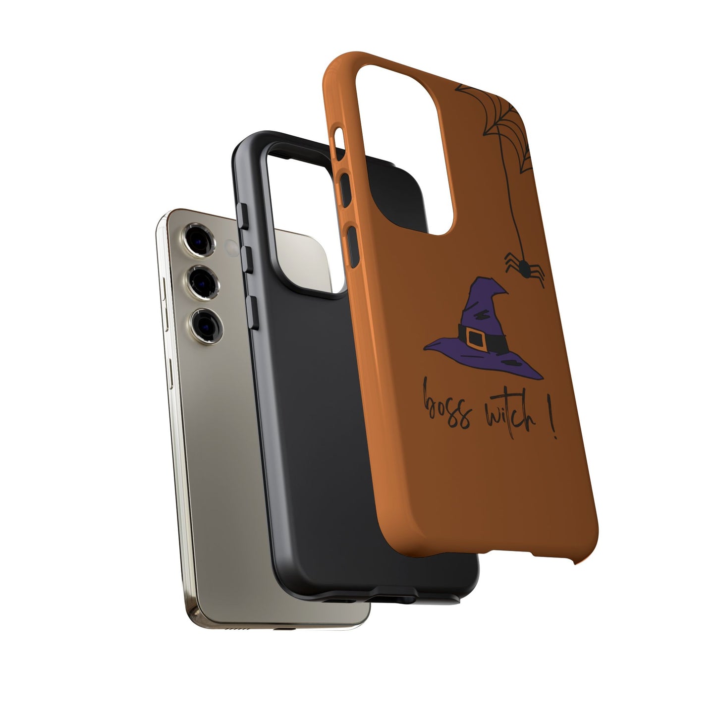 Halloween Phone Case, Boss Witch Phone Cover, Spooky Witch Design, Phone Accessory, Gift for Her, Autumn Decor, Witchy Aesthetic
