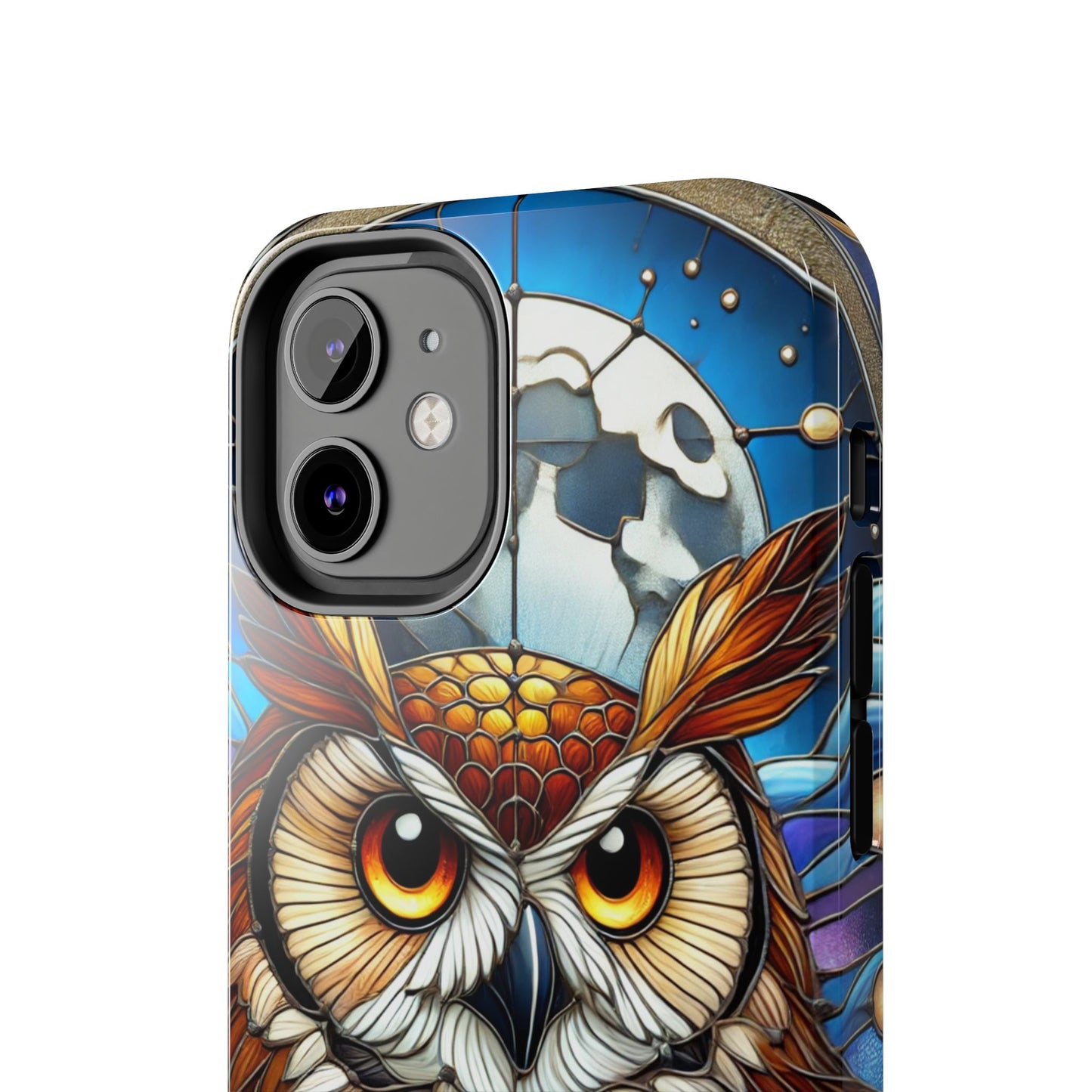 IPhone Case - Owl Stained Glass Design - Durable Protection