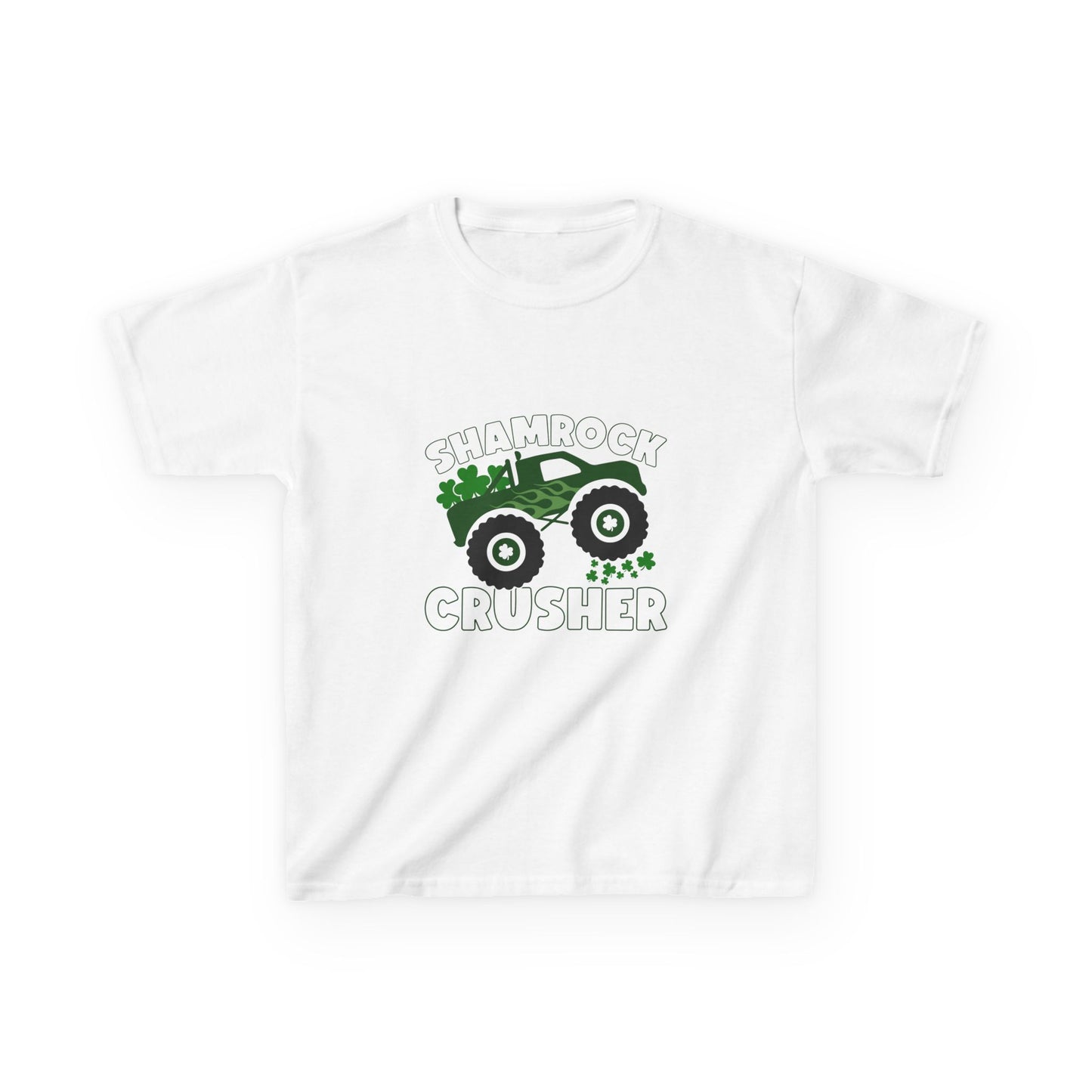 Shamrock Crusher Kids Heavy Cotton Tee - Fun St. Patrick's Day Shirt
