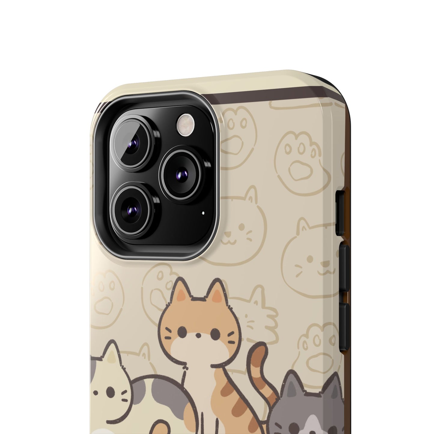 Cute Cat Tough Phone Case - Don’t Touch My Phone!
