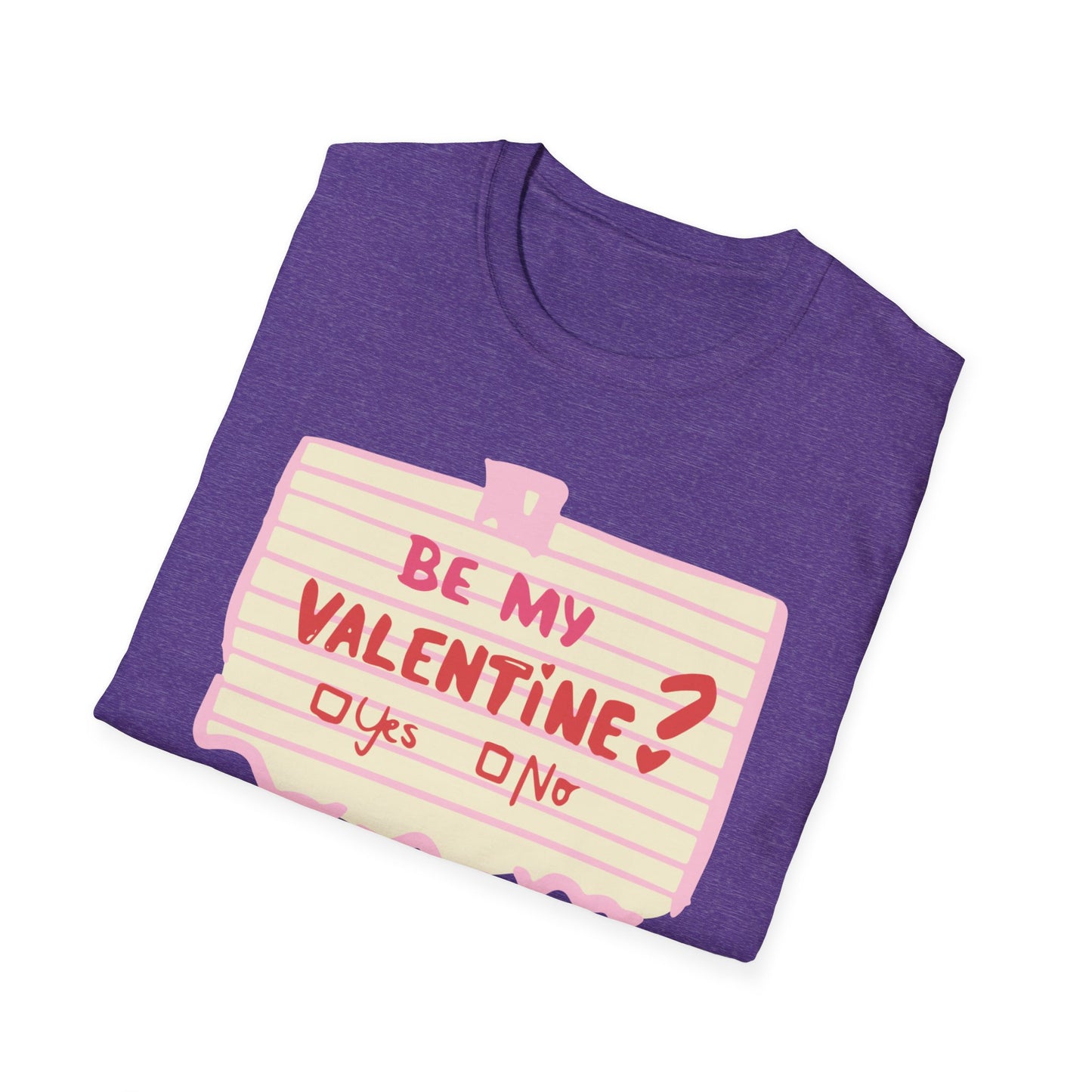 Couples Heart Graphic Unisex Softstyle T-Shirt - 'Yes or No' Design