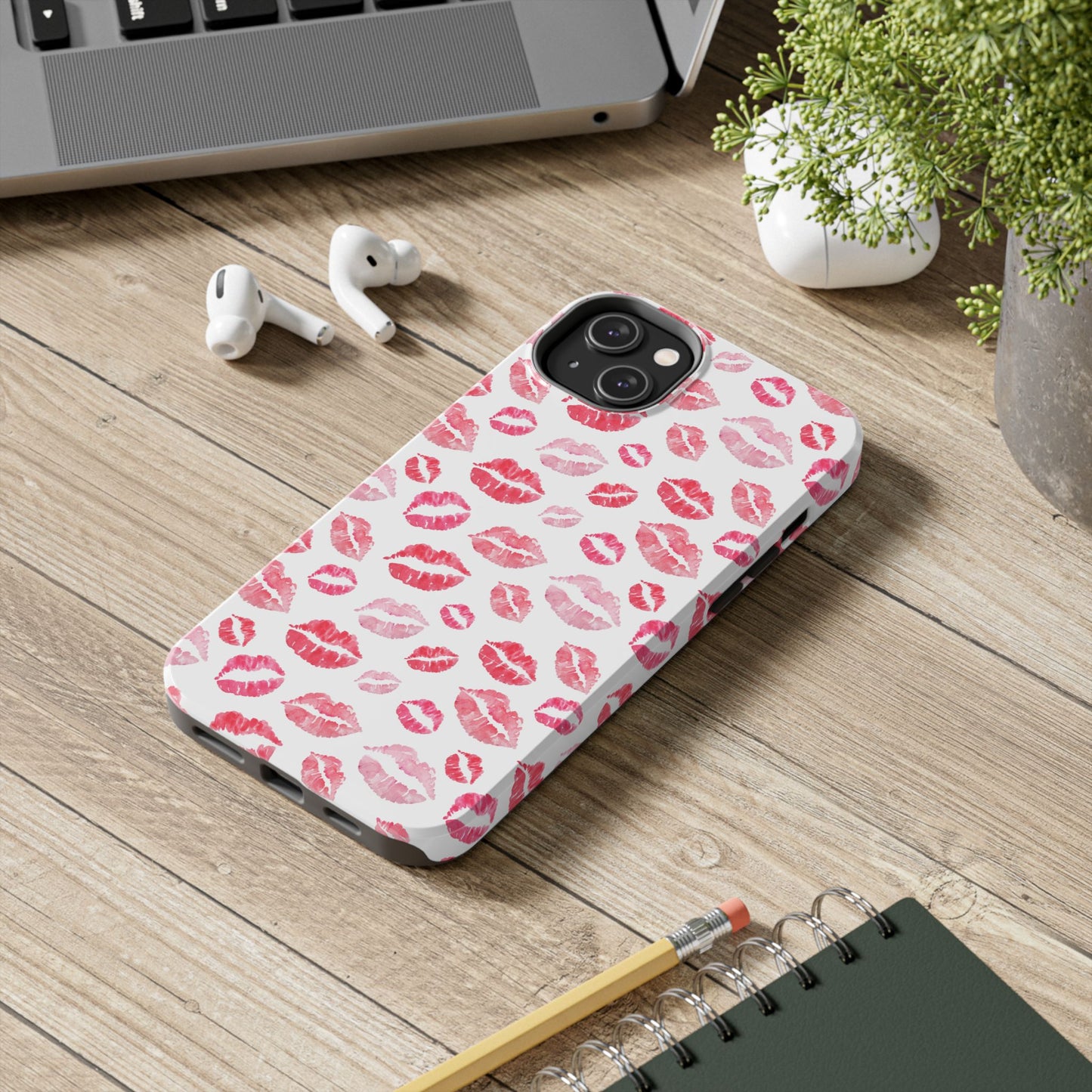 Kiss Pattern Tough Phone Cases, Cute, Unique for Iphone