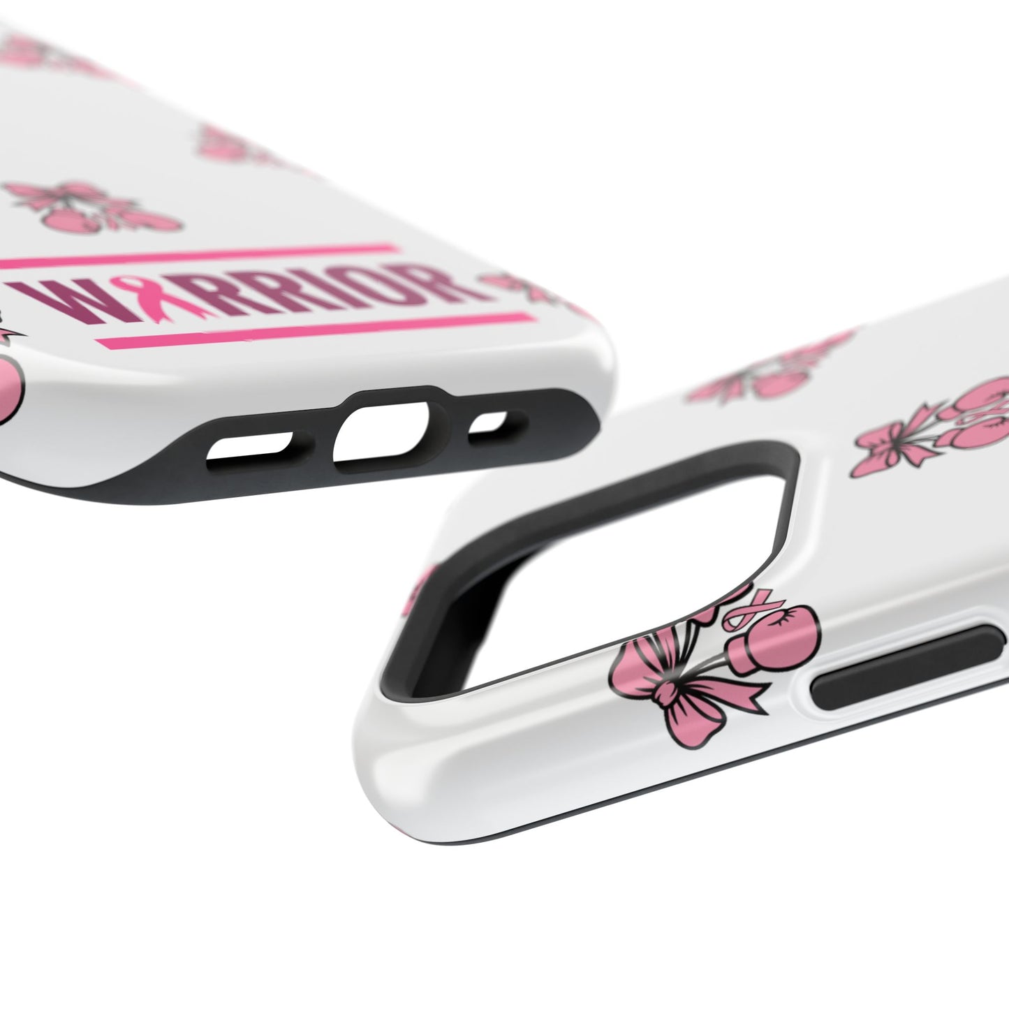 Warrior Bow Pink Magnetic Phone Case, Support Breast Cancer Awareness, Gift for Cancer Fighters for Iphone