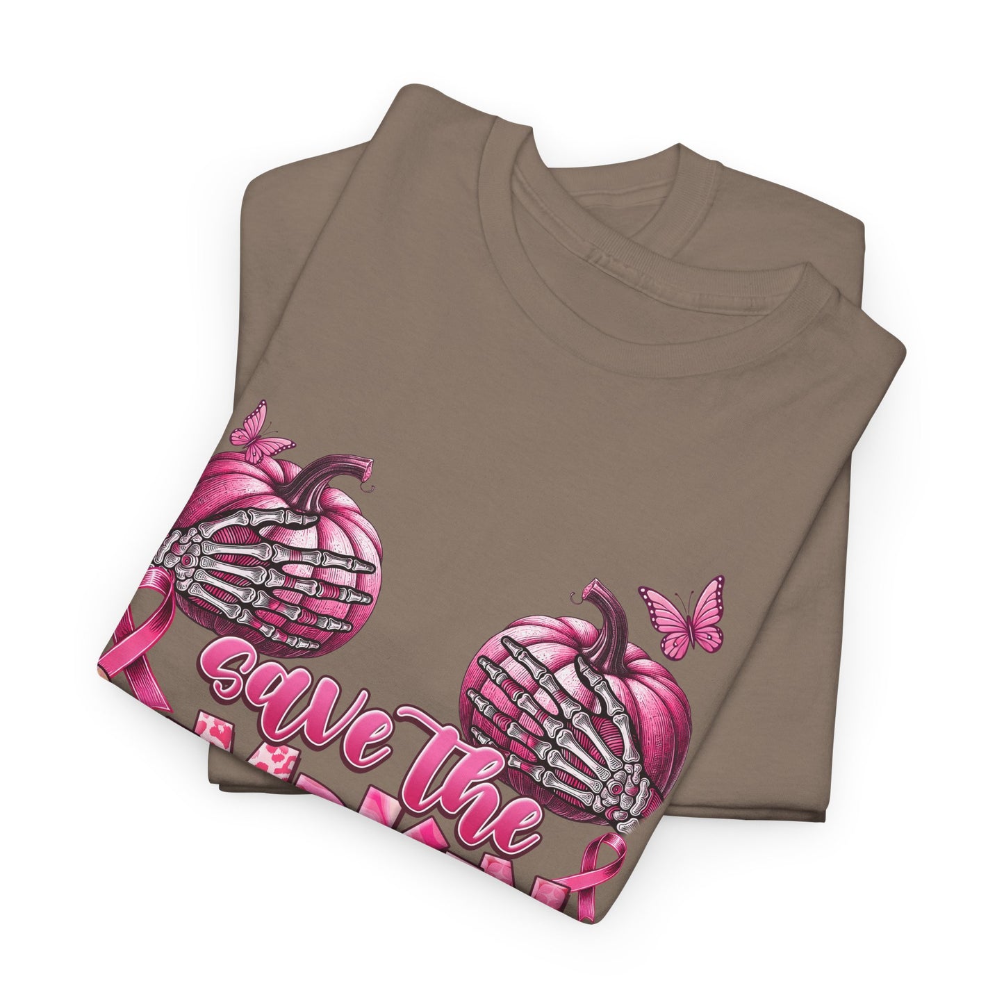 Save the Pumpkins Unisex Tee | Fall Fashion & Breast Cancer Awareness