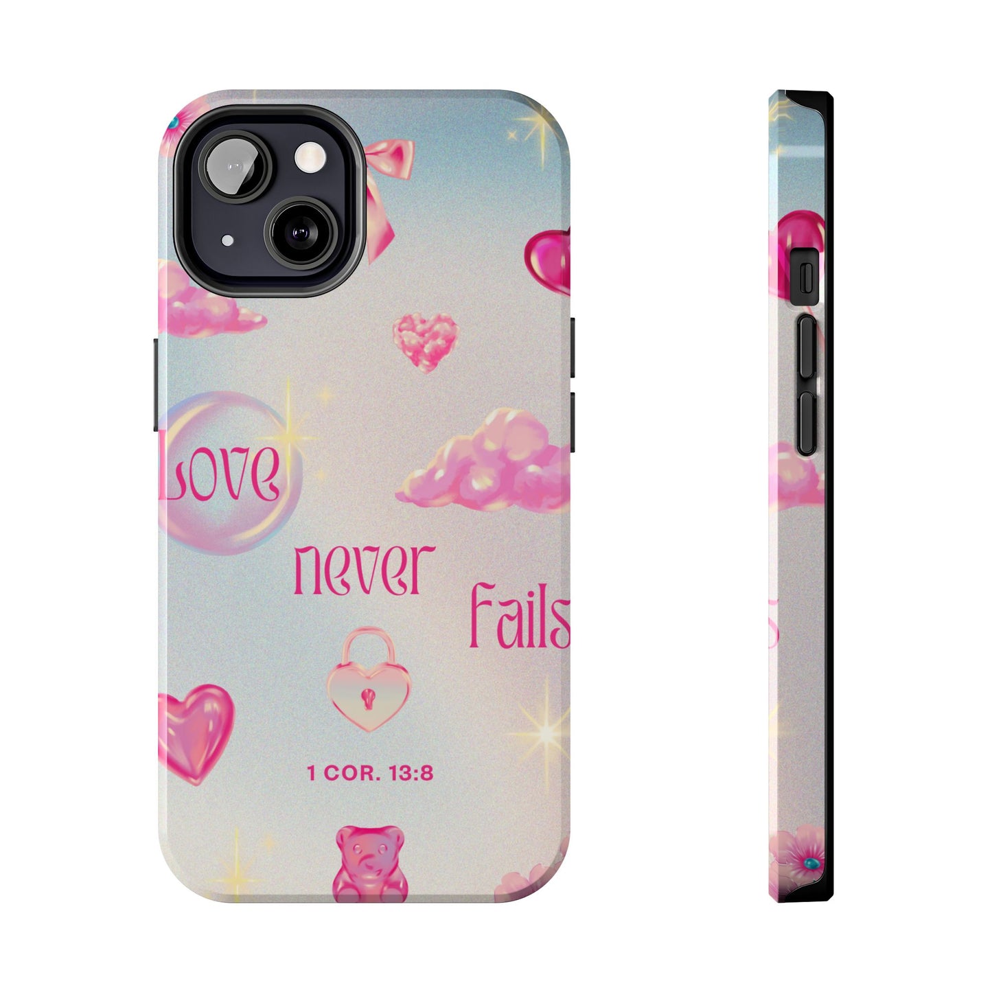 Love Never Fails Bible Verse Tough Phone Case