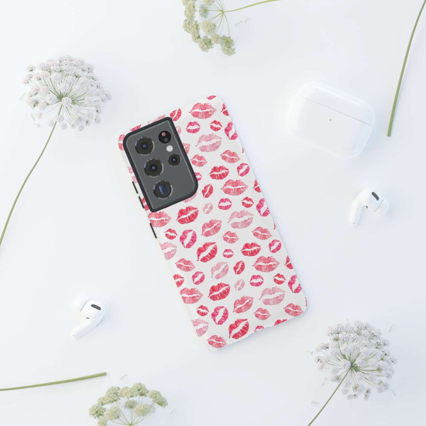 Kiss Pattern Tough Phone Cases, Cute, Unique for Samsung