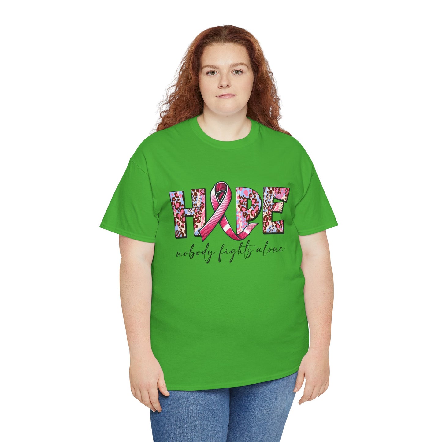 Hope & Support Unisex Tee - Nobody Fights Alone