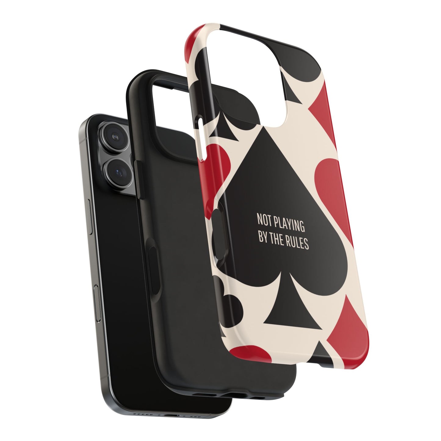 Bold Playing Card Tough Phone Case - Not Playing by the Rules